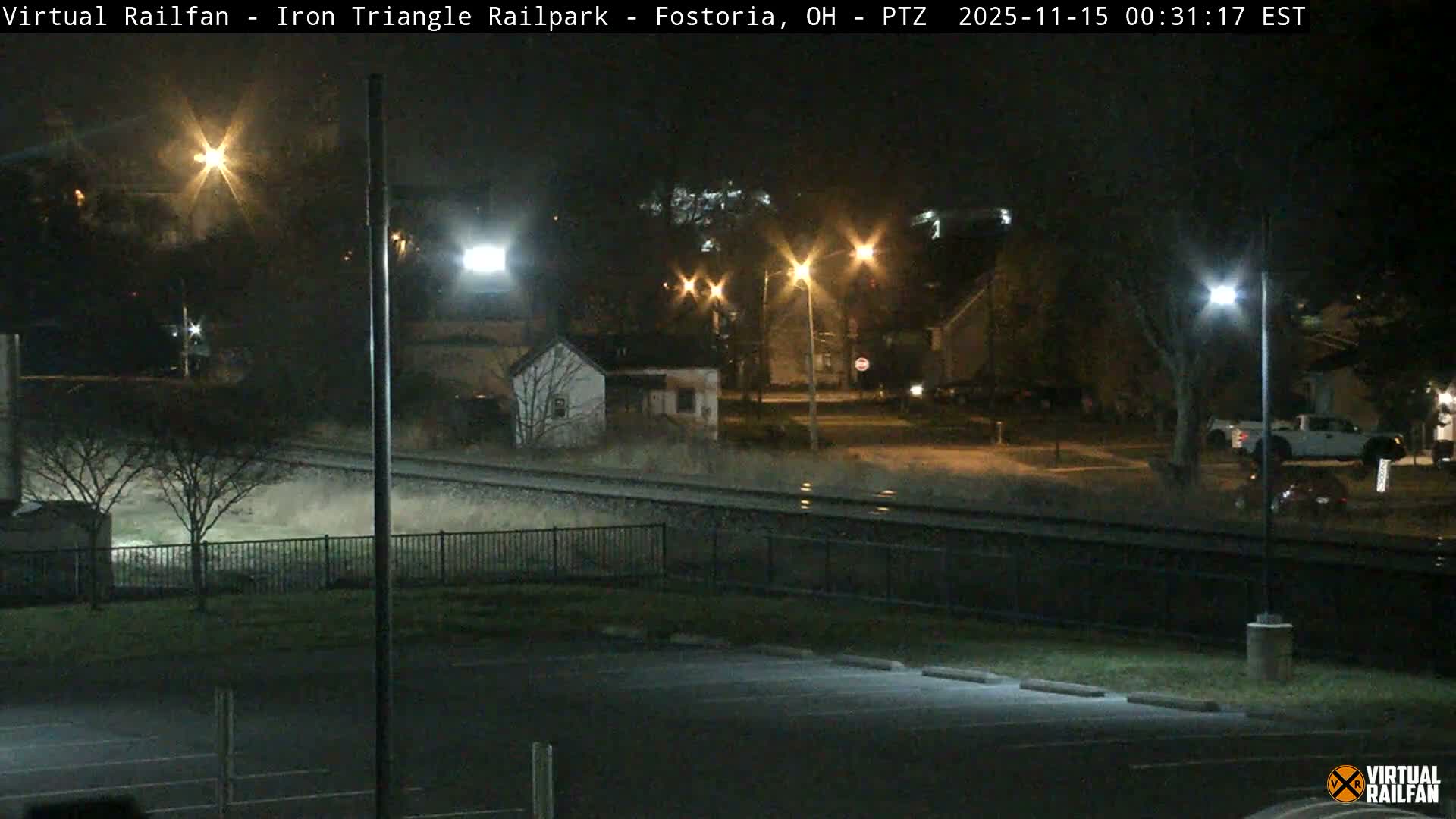 Fostoria Iron Triangle Railpark  & Railroad Crossing Live Cam -Fostoria , Seneca, Ohio, USA