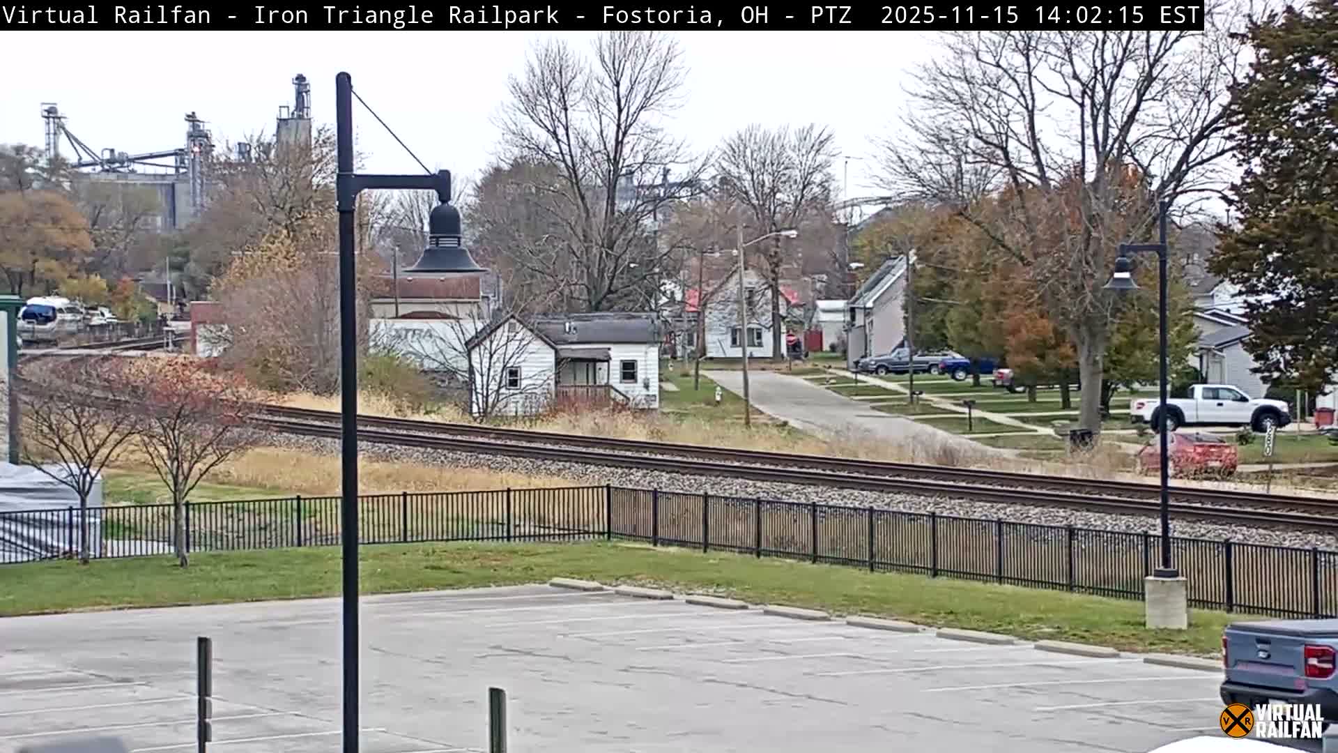 Fostoria Iron Triangle Railpark  & Railroad Crossing Live Cam -Fostoria , Seneca, Ohio, USA