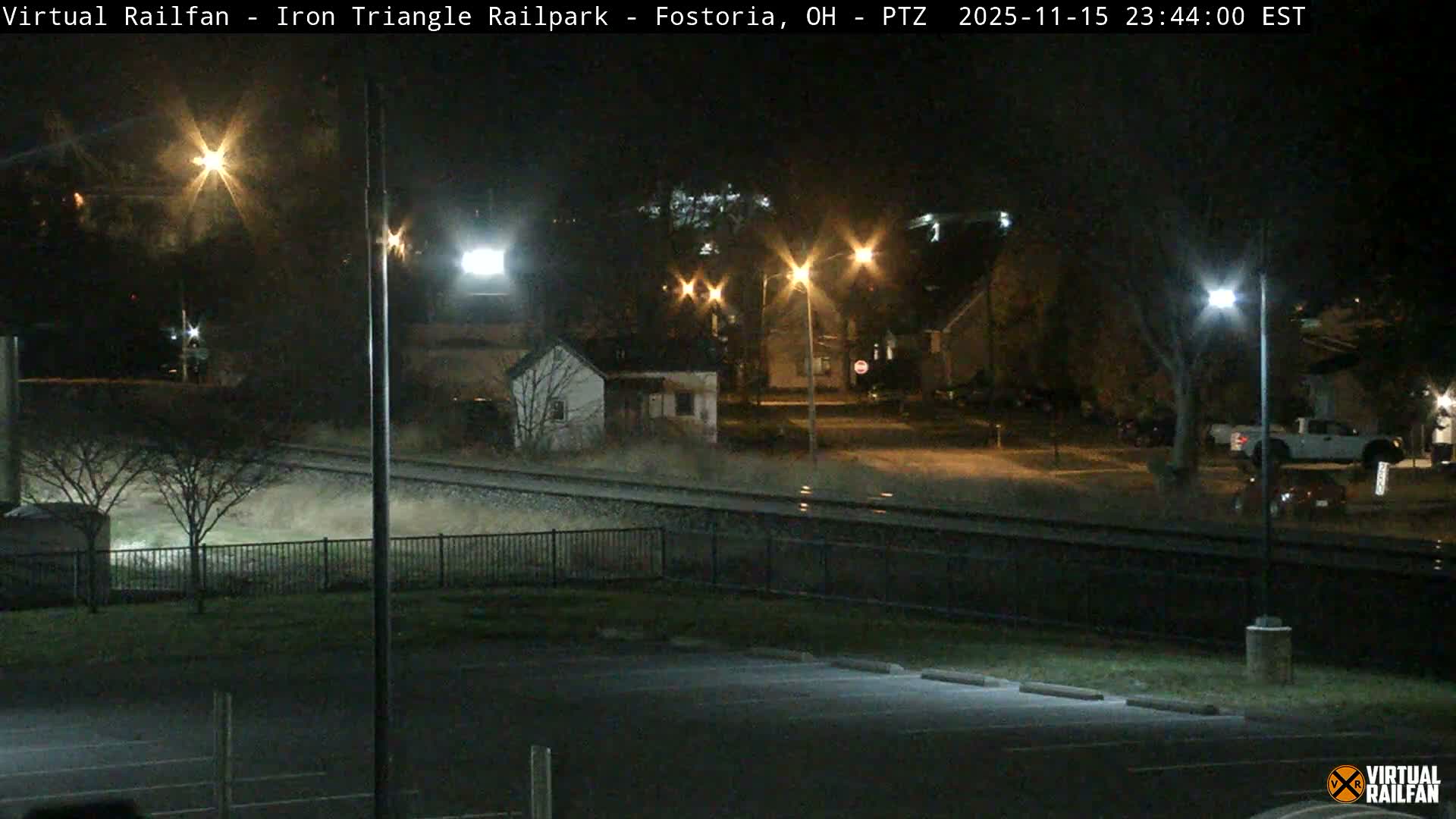 Fostoria Iron Triangle Railpark  & Railroad Crossing Live Cam -Fostoria , Seneca, Ohio, USA