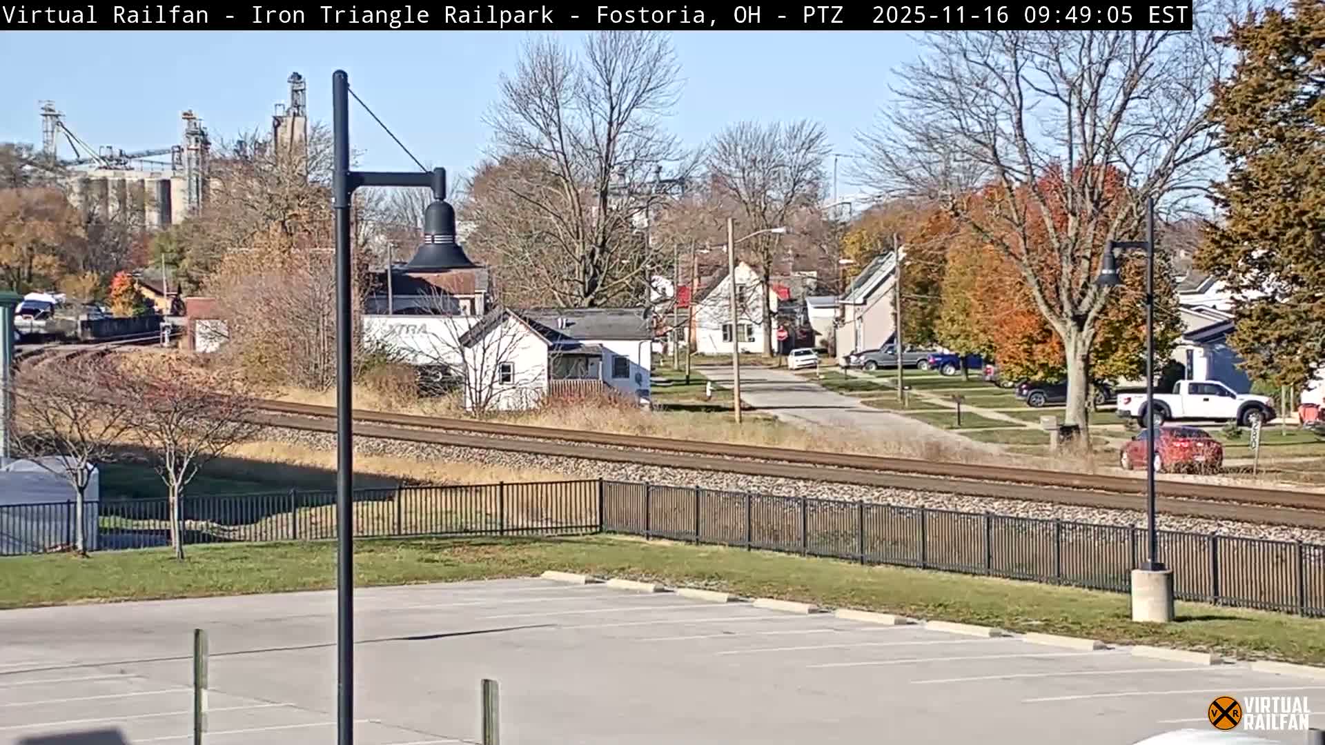 Fostoria Iron Triangle Railpark  & Railroad Crossing Live Cam -Fostoria , Seneca, Ohio, USA
