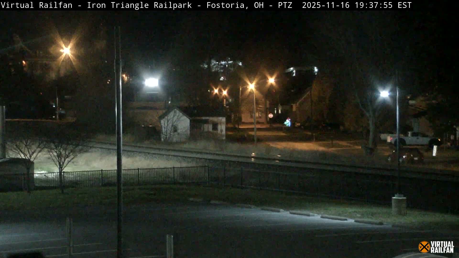 Fostoria Iron Triangle Railpark  & Railroad Crossing Live Cam -Fostoria , Seneca, Ohio, USA