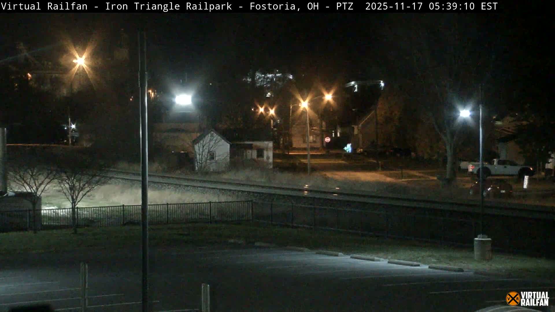 Fostoria Iron Triangle Railpark  & Railroad Crossing Live Cam -Fostoria , Seneca, Ohio, USA