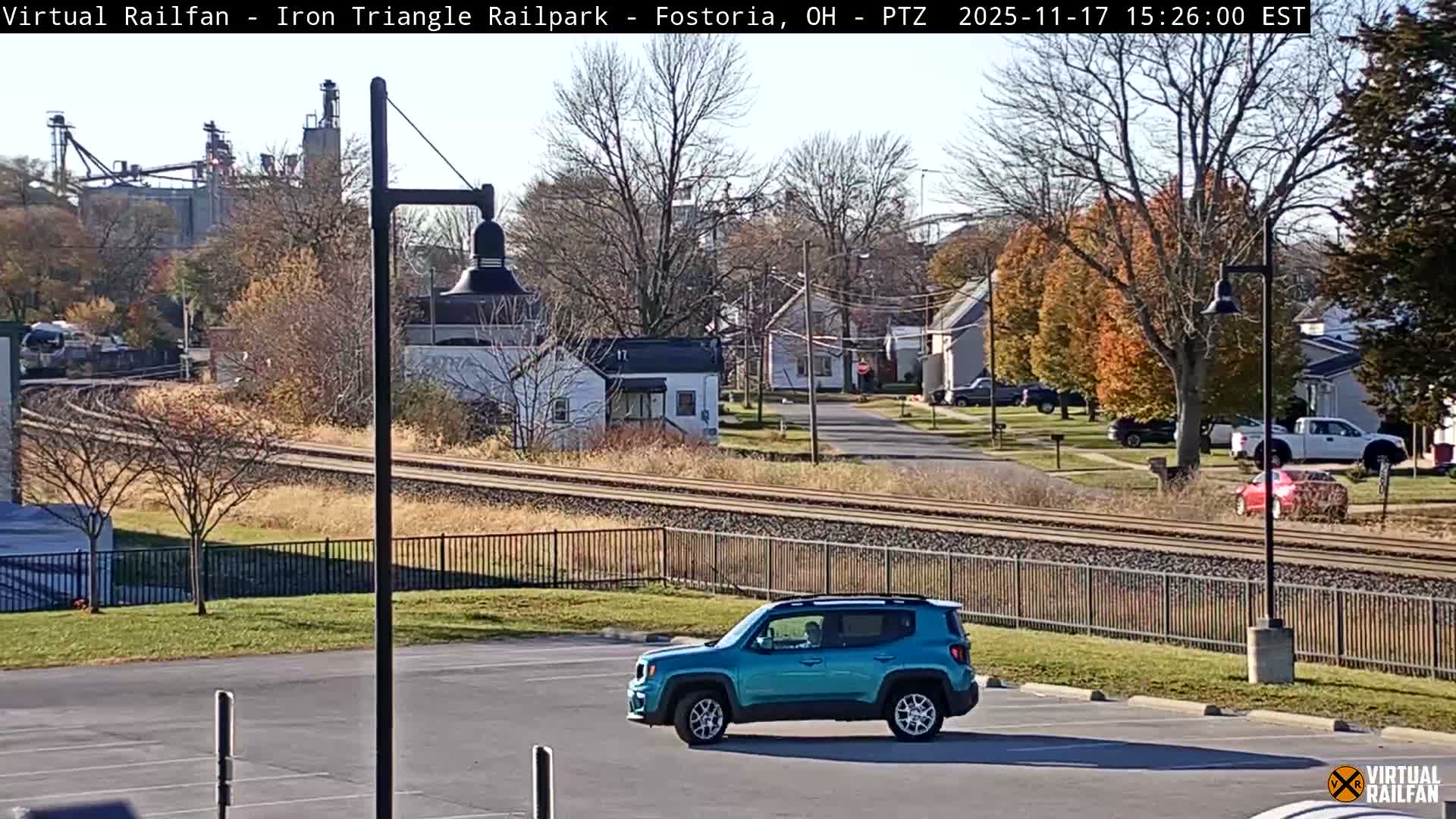 Fostoria Iron Triangle Railpark  & Railroad Crossing Live Cam -Fostoria , Seneca, Ohio, USA