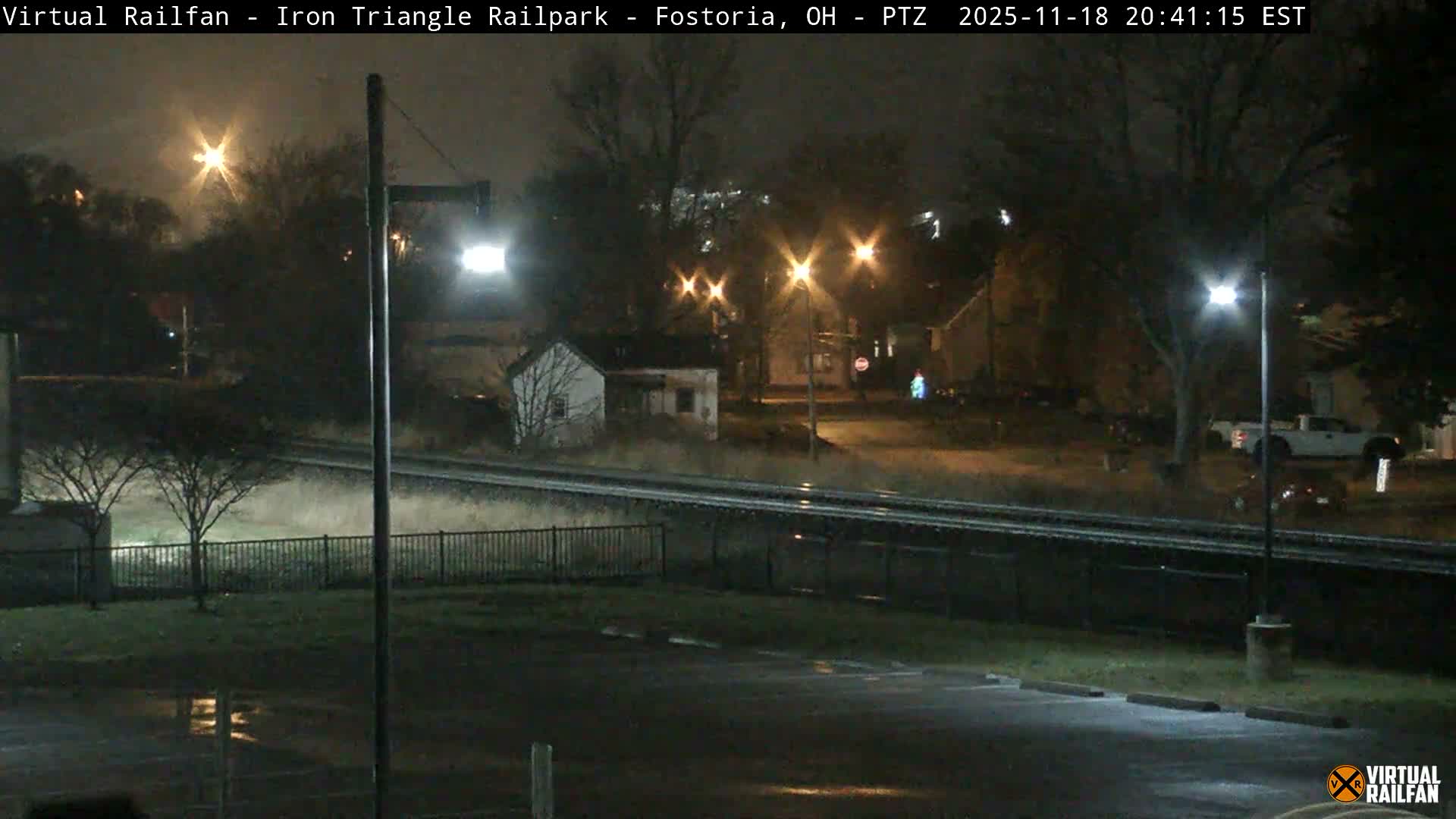 Fostoria Iron Triangle Railpark  & Railroad Crossing Live Cam -Fostoria , Seneca, Ohio, USA
