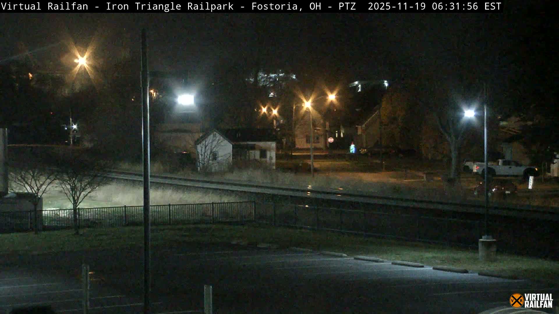 Fostoria Iron Triangle Railpark  & Railroad Crossing Live Cam -Fostoria , Seneca, Ohio, USA