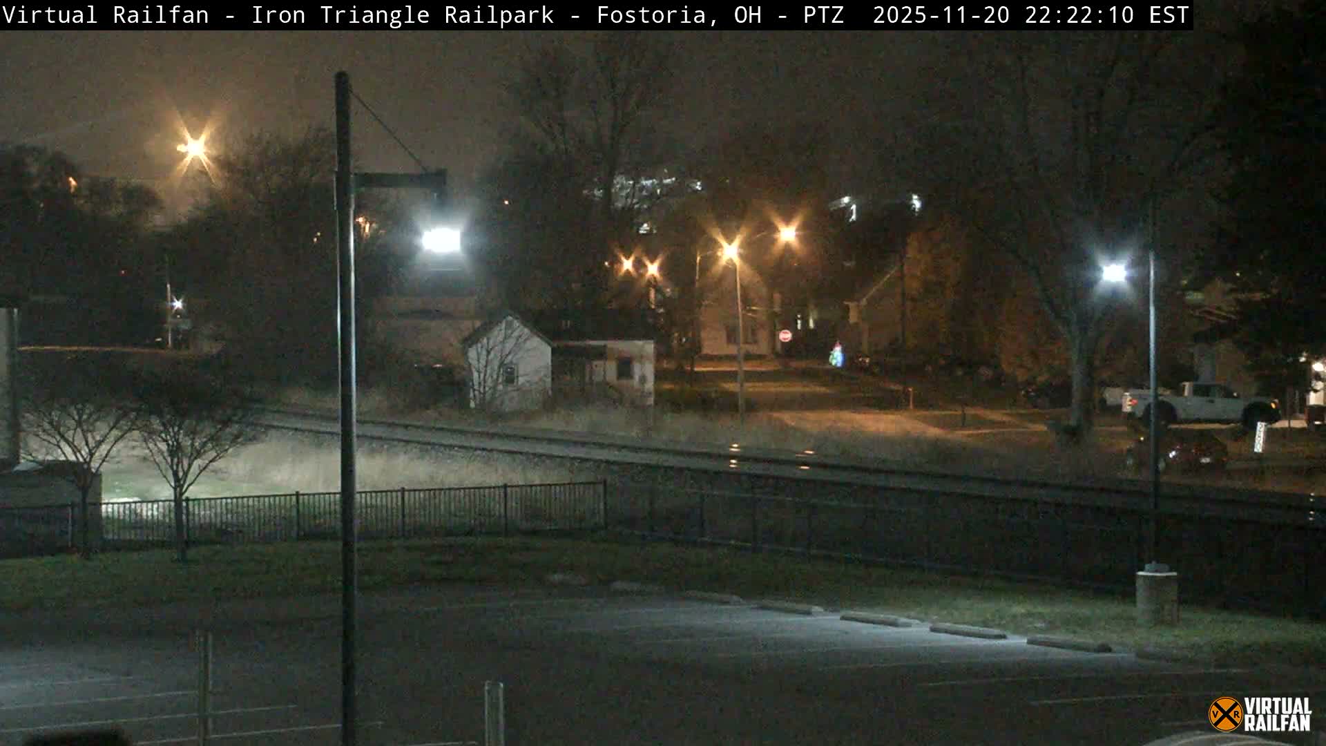 Fostoria Iron Triangle Railpark  & Railroad Crossing Live Cam -Fostoria , Seneca, Ohio, USA