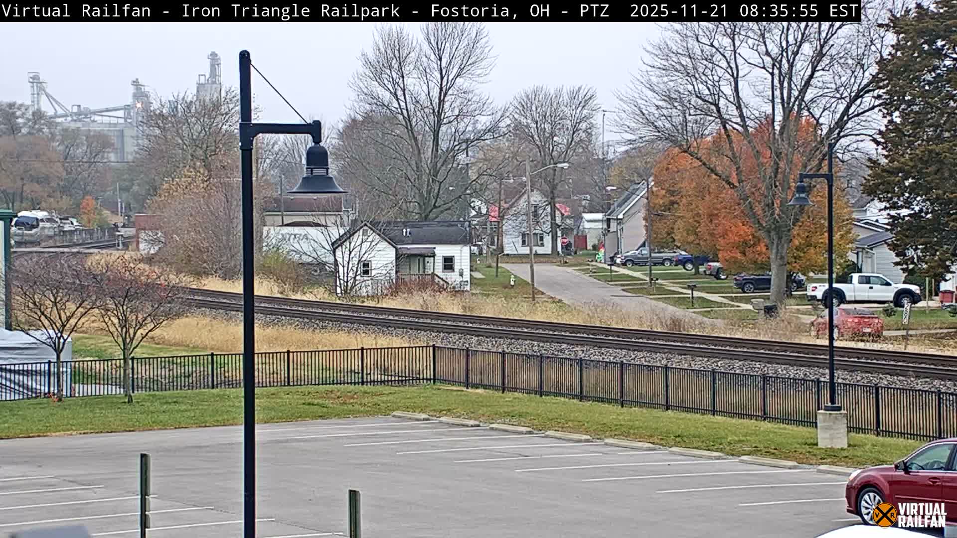 Fostoria Iron Triangle Railpark  & Railroad Crossing Live Cam -Fostoria , Seneca, Ohio, USA