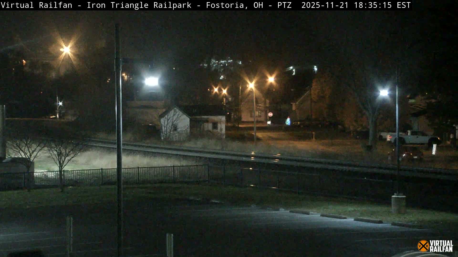 Fostoria Iron Triangle Railpark  & Railroad Crossing Live Cam -Fostoria , Seneca, Ohio, USA