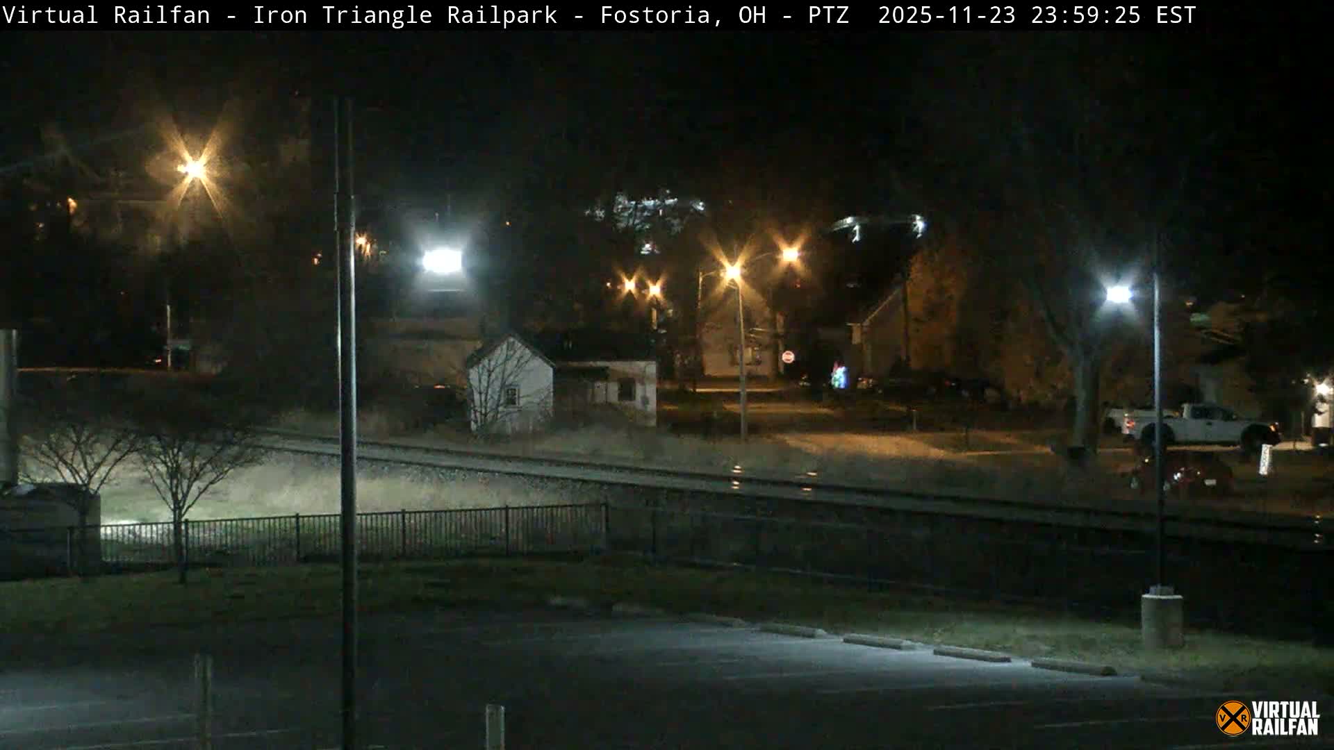 Fostoria Iron Triangle Railpark  & Railroad Crossing Live Cam -Fostoria , Seneca, Ohio, USA