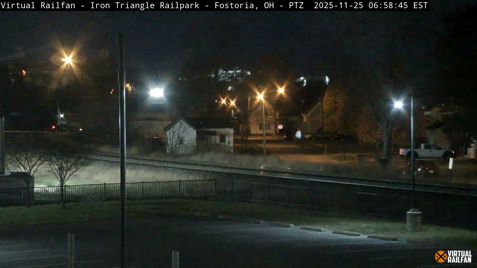 Fostoria Iron Triangle Railpark  & Railroad Crossing Live Cam -Fostoria , Seneca, Ohio, USA