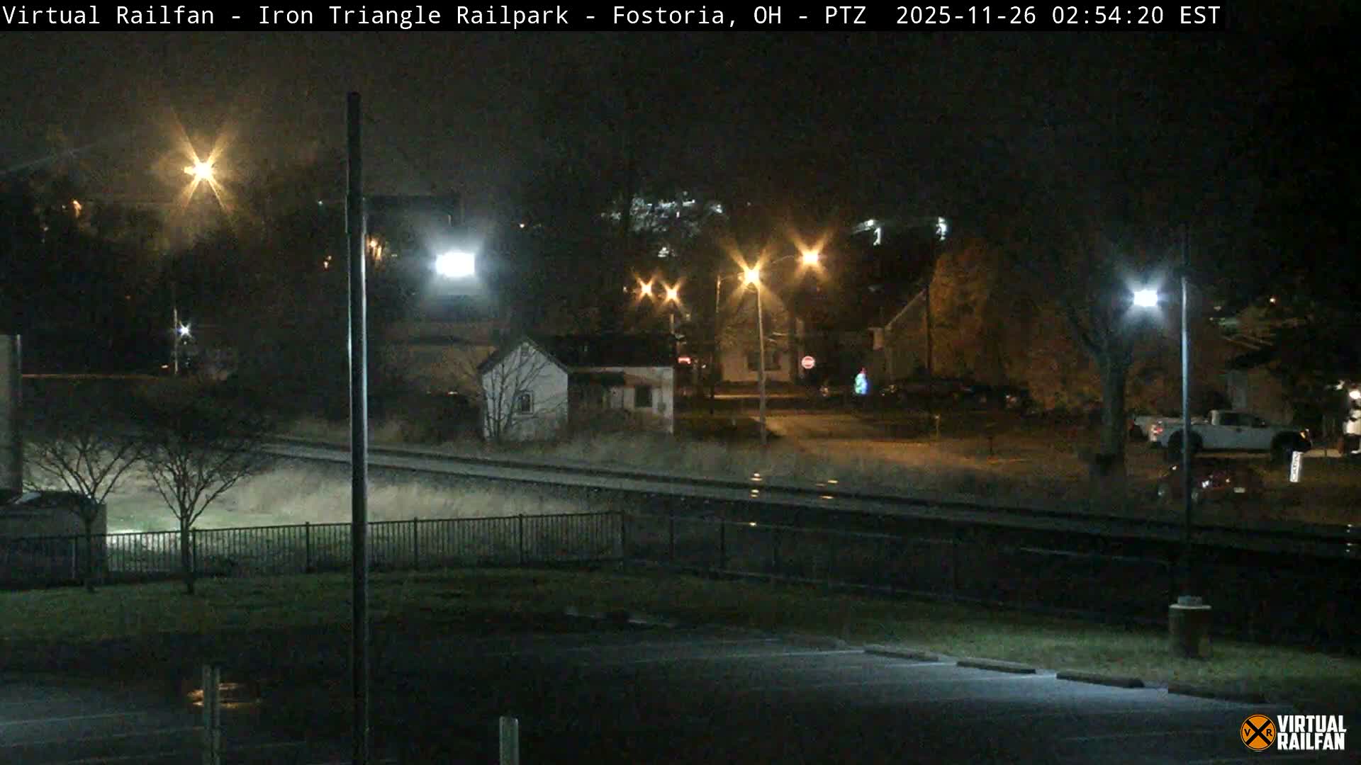 Fostoria Iron Triangle Railpark  & Railroad Crossing Live Cam -Fostoria , Seneca, Ohio, USA