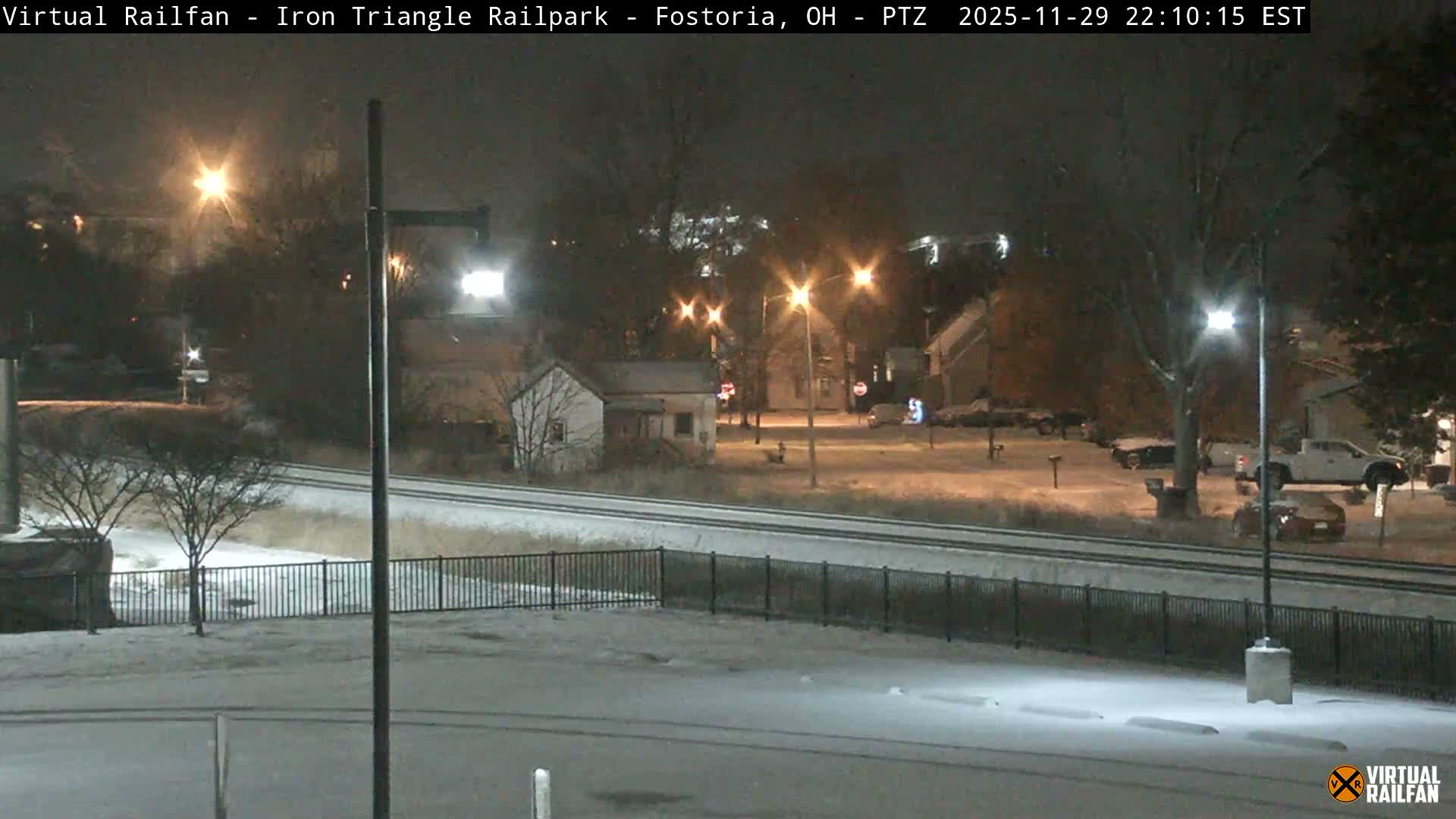 Fostoria Iron Triangle Railpark  & Railroad Crossing Live Cam -Fostoria , Seneca, Ohio, USA