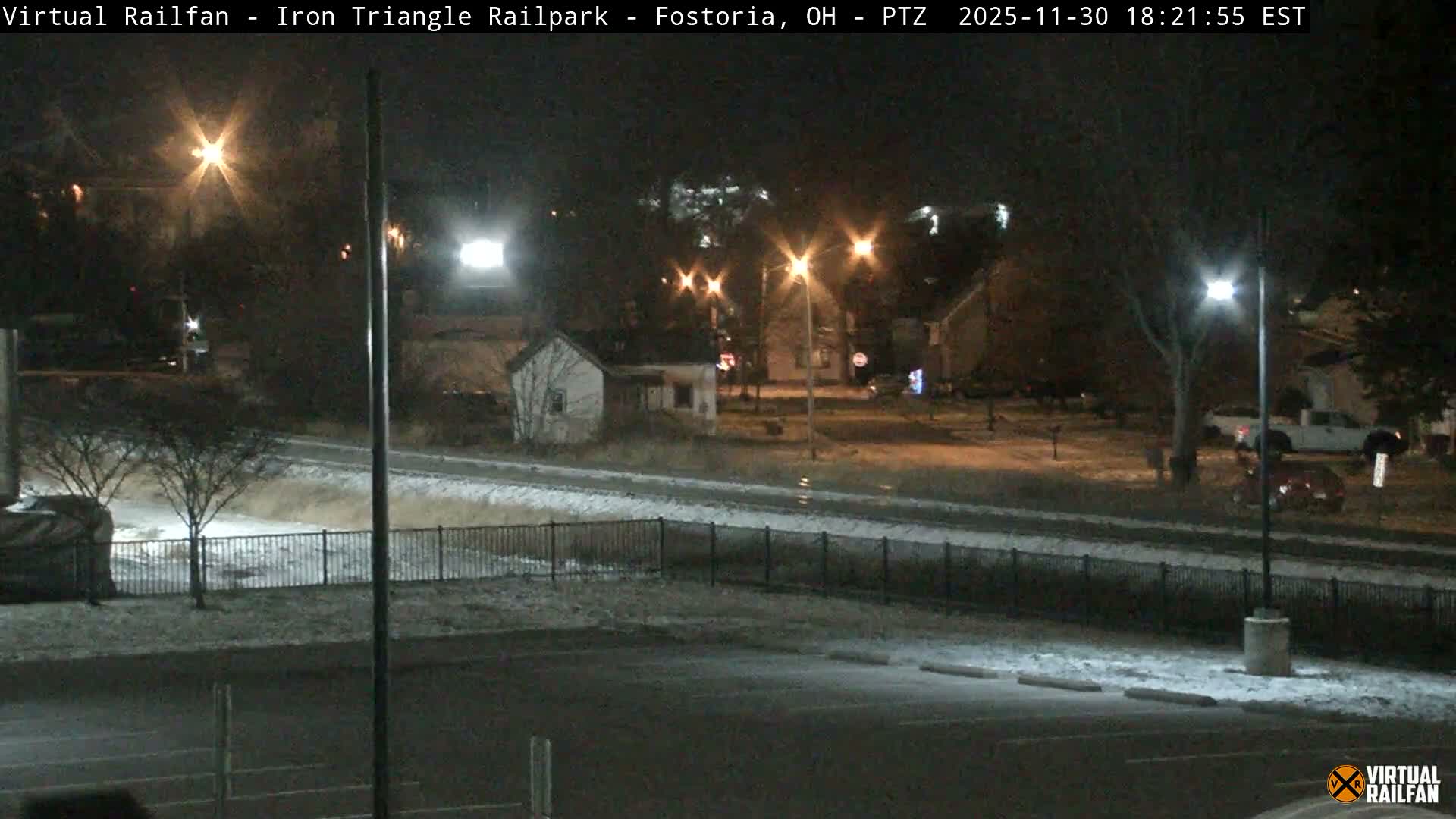 Fostoria Iron Triangle Railpark  & Railroad Crossing Live Cam -Fostoria , Seneca, Ohio, USA