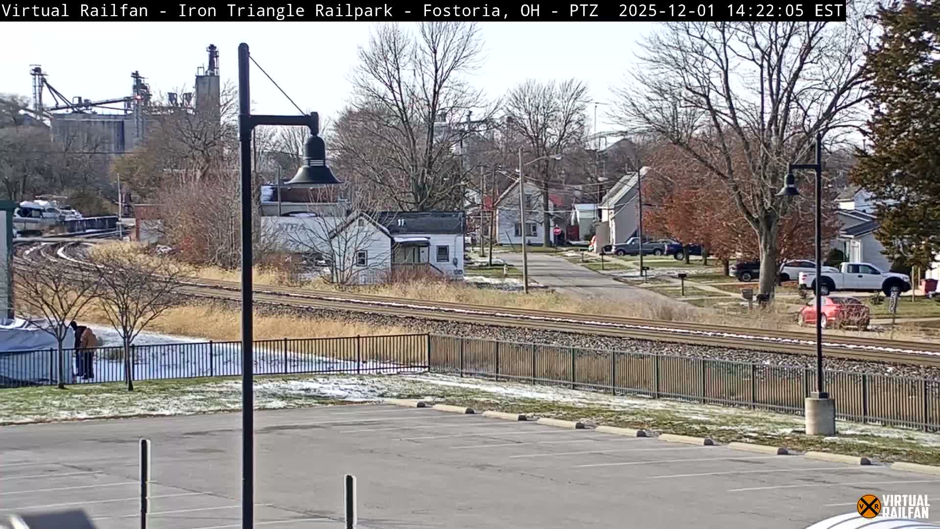 Fostoria Iron Triangle Railpark  & Railroad Crossing Live Cam -Fostoria , Seneca, Ohio, USA