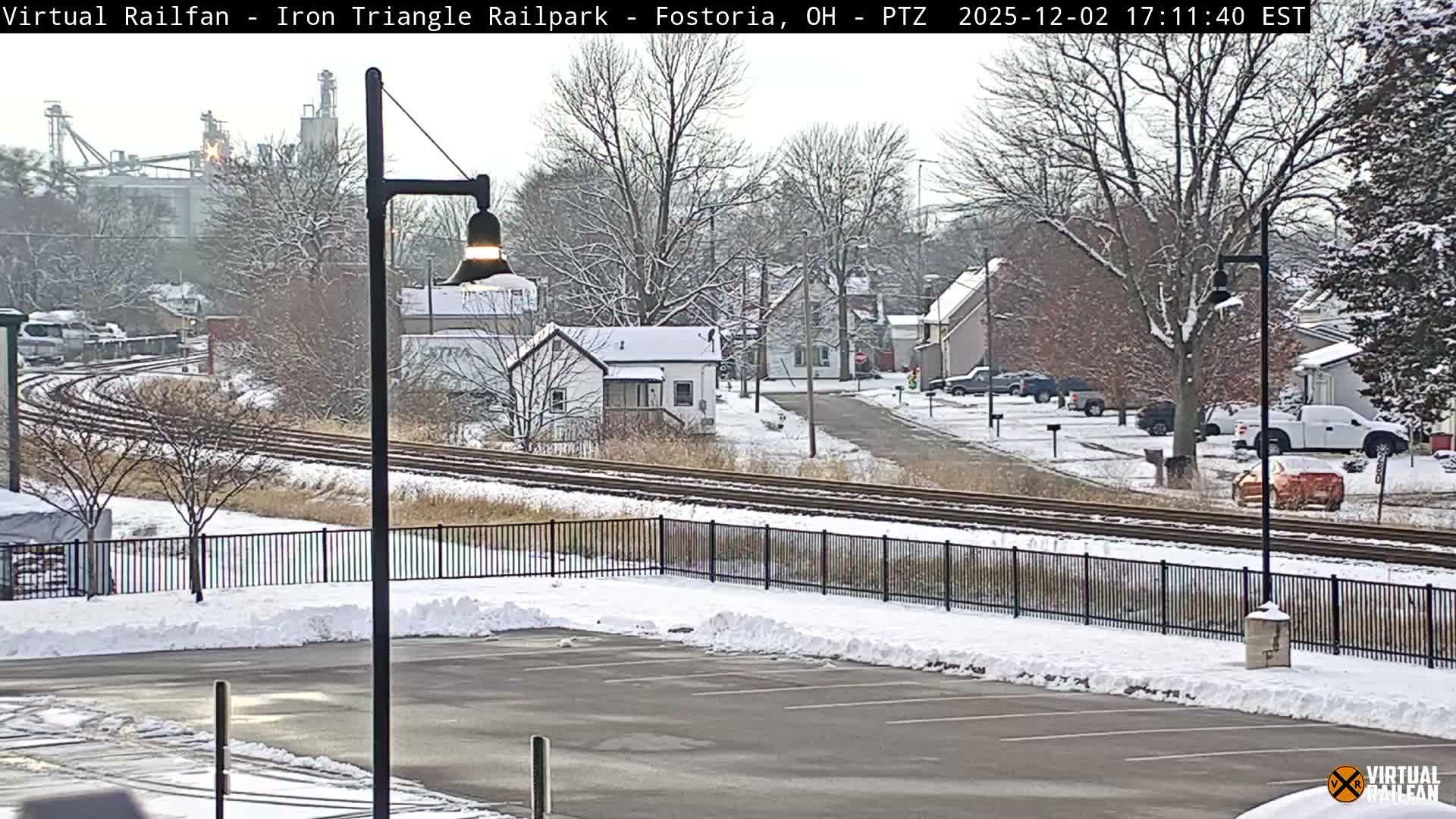 Fostoria Iron Triangle Railpark  & Railroad Crossing Live Cam -Fostoria , Seneca, Ohio, USA