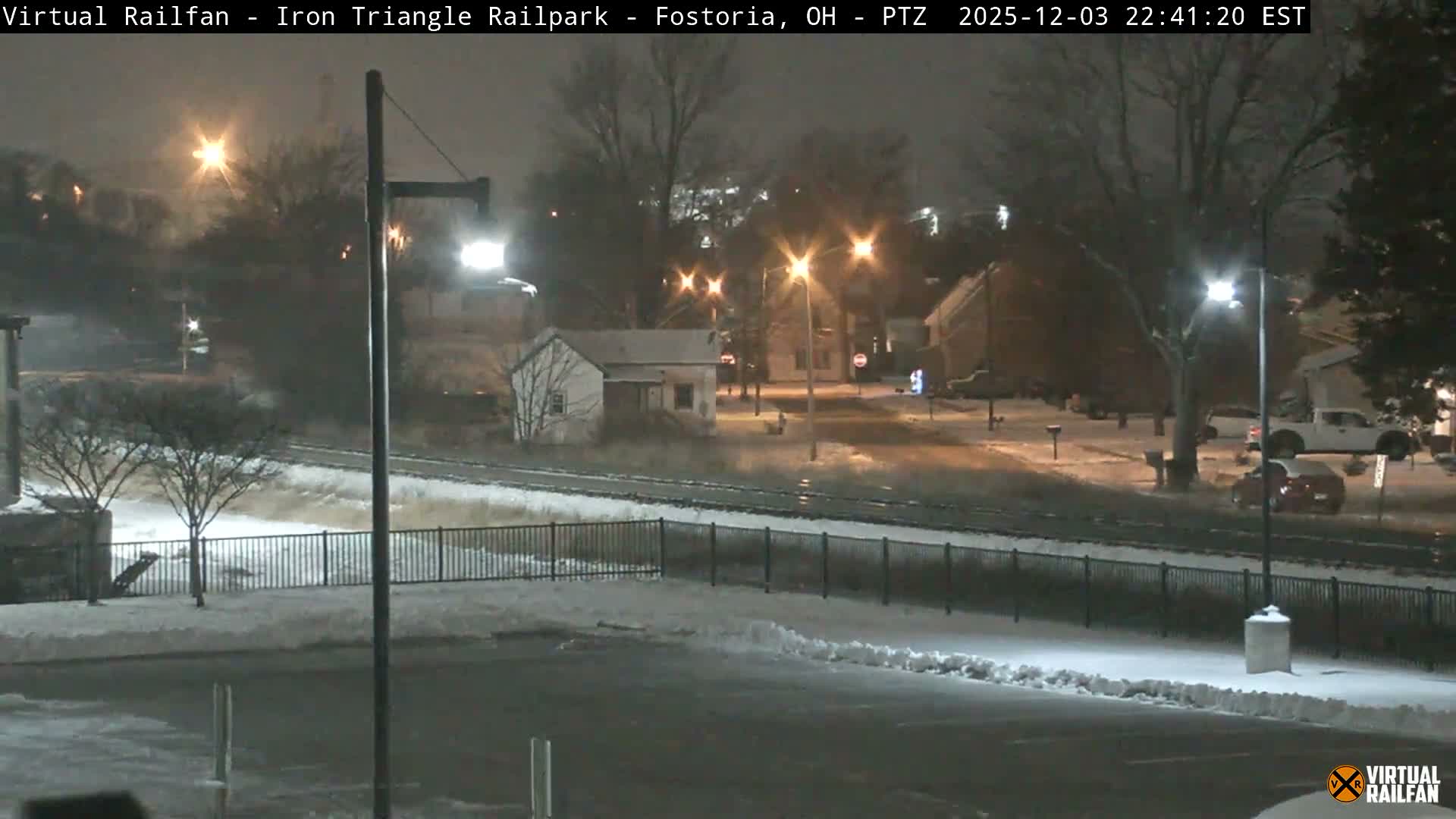Fostoria Iron Triangle Railpark  & Railroad Crossing Live Cam -Fostoria , Seneca, Ohio, USA