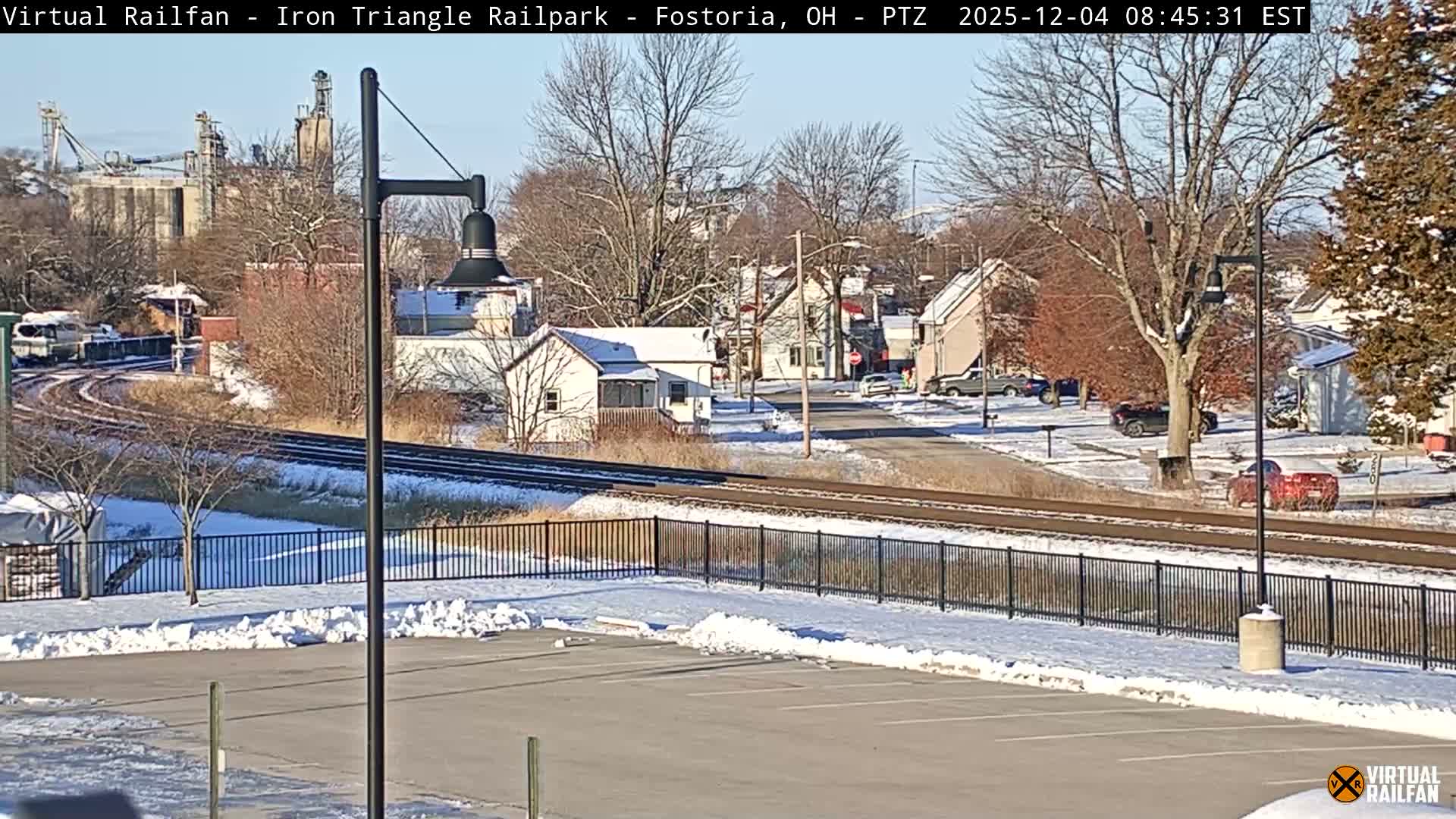 Fostoria Iron Triangle Railpark  & Railroad Crossing Live Cam -Fostoria , Seneca, Ohio, USA