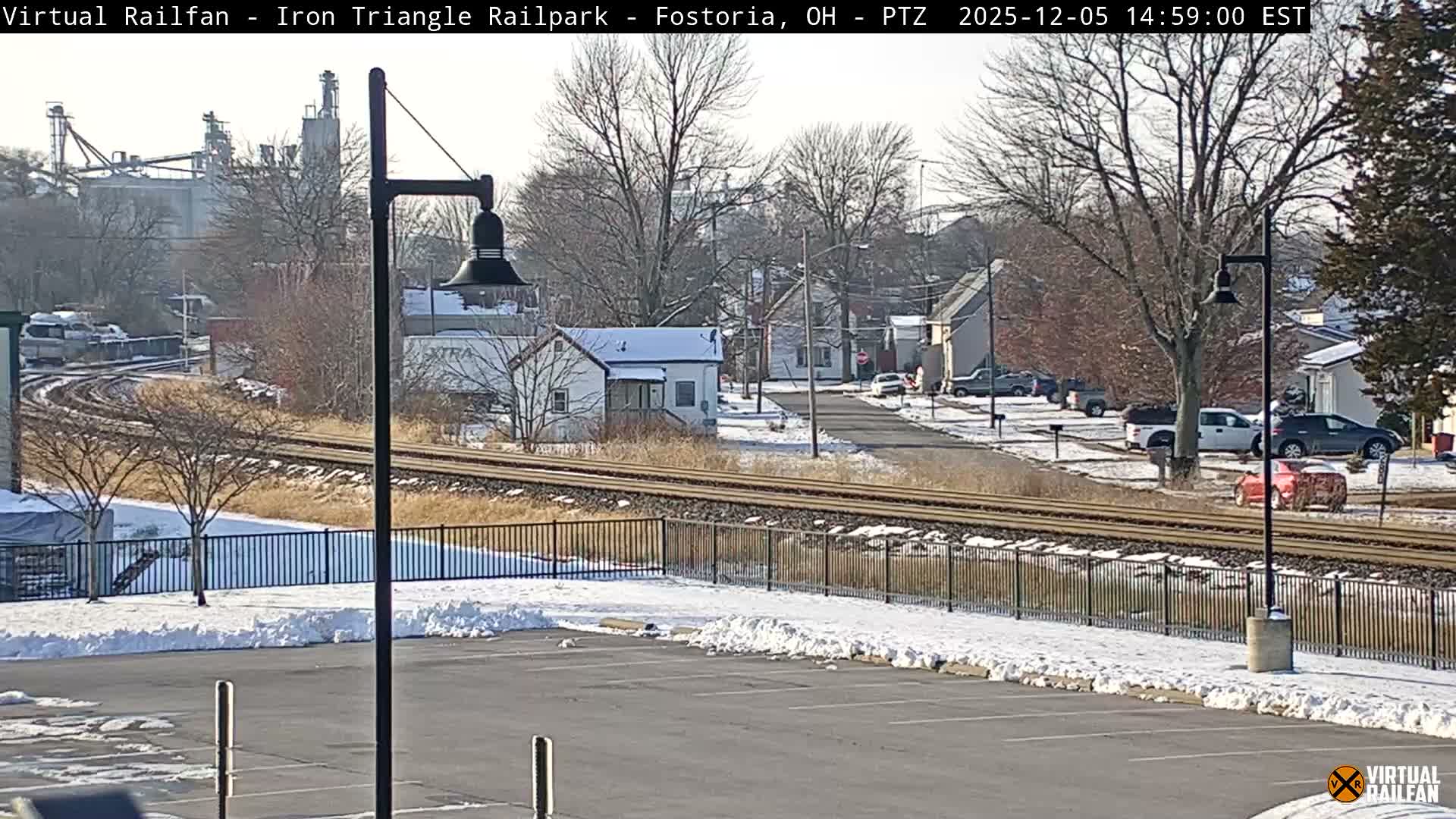 Fostoria Iron Triangle Railpark  & Railroad Crossing Live Cam -Fostoria , Seneca, Ohio, USA