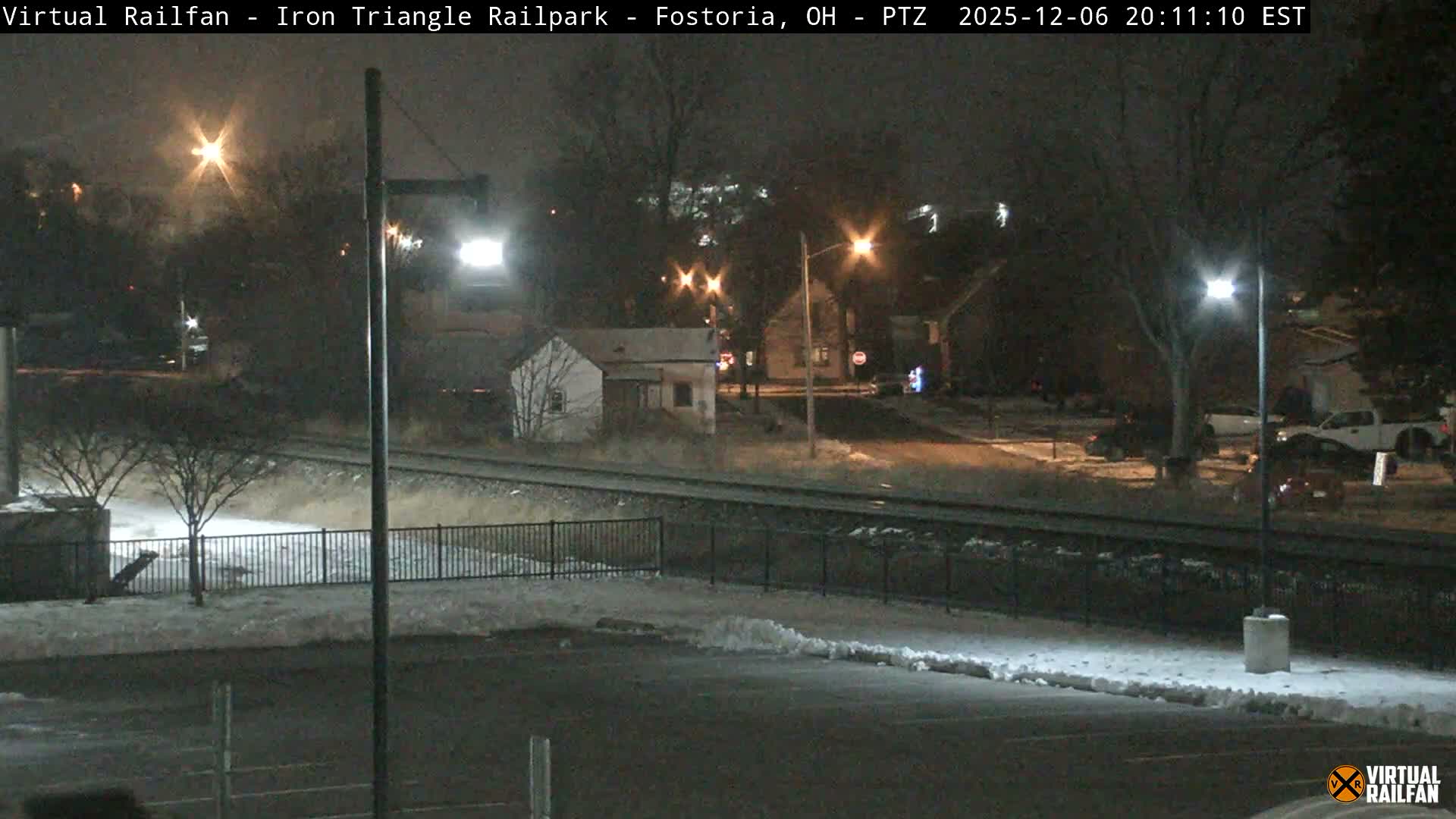 Fostoria Iron Triangle Railpark  & Railroad Crossing Live Cam -Fostoria , Seneca, Ohio, USA