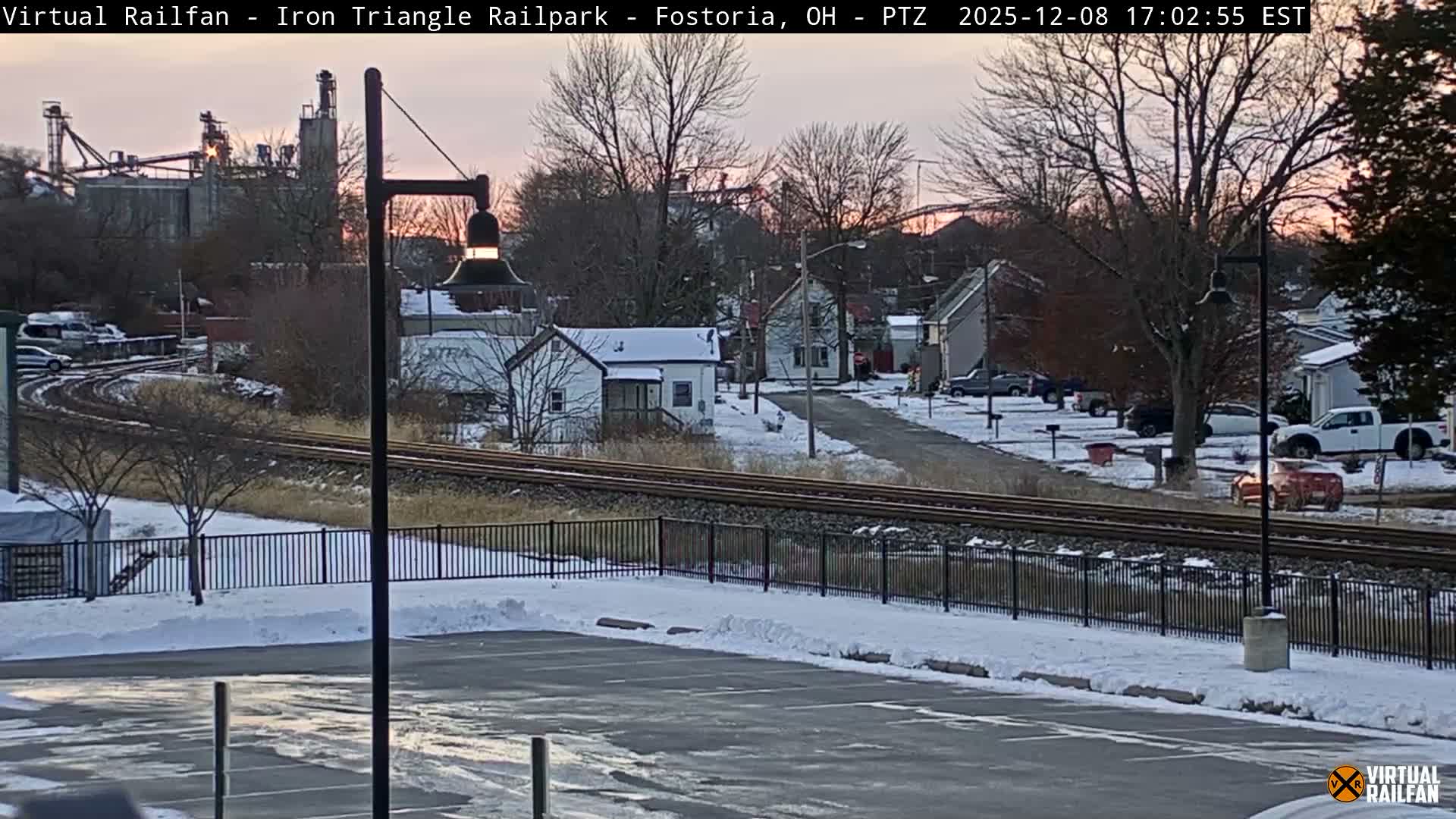 Fostoria Iron Triangle Railpark  & Railroad Crossing Live Cam -Fostoria , Seneca, Ohio, USA