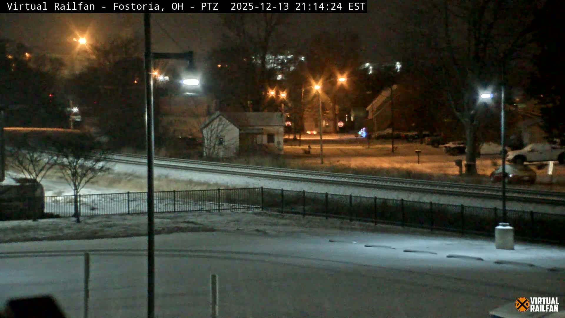 Fostoria Iron Triangle Railpark  & Railroad Crossing Live Cam -Fostoria , Seneca, Ohio, USA