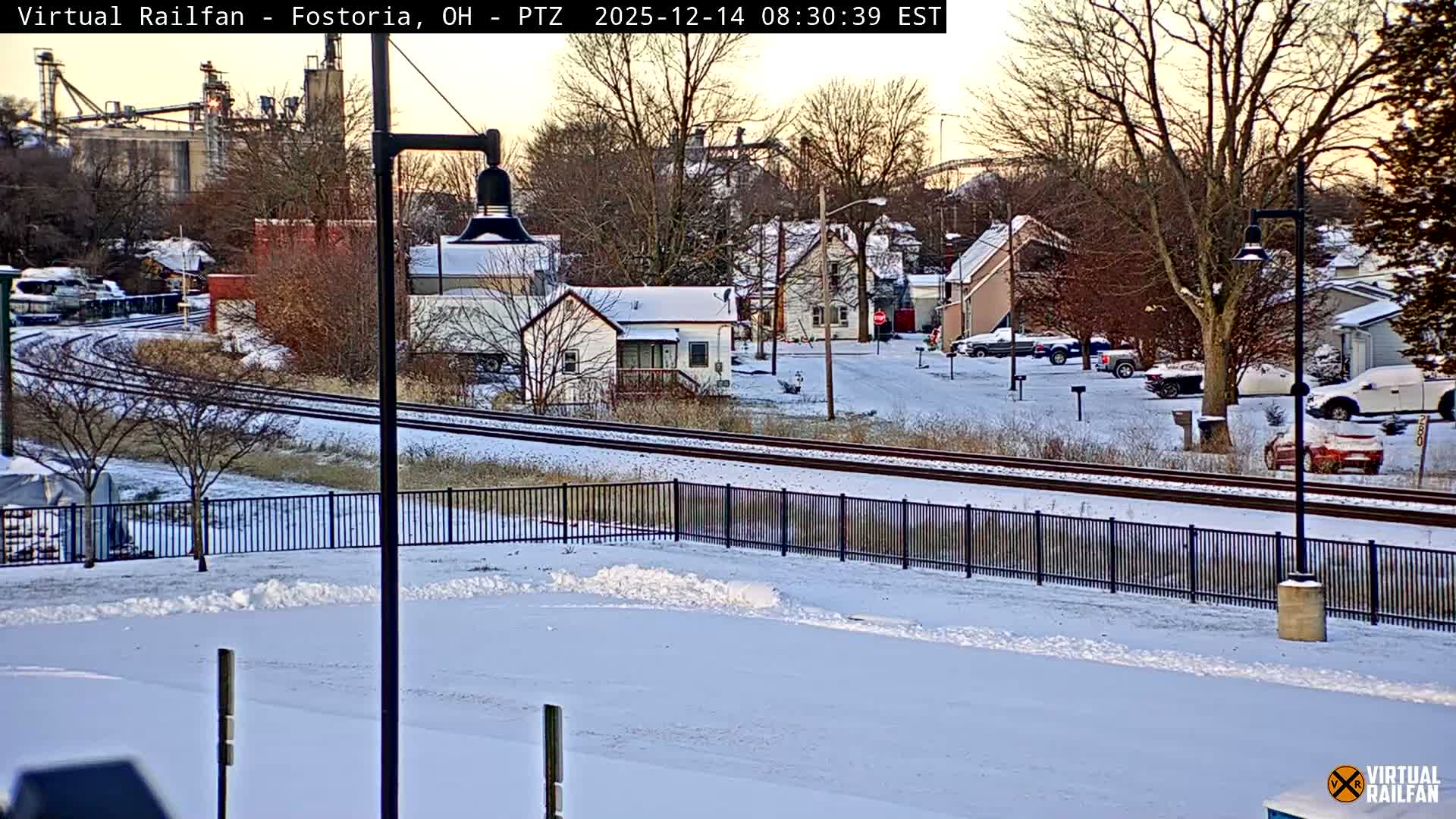 Fostoria Iron Triangle Railpark  & Railroad Crossing Live Cam -Fostoria , Seneca, Ohio, USA