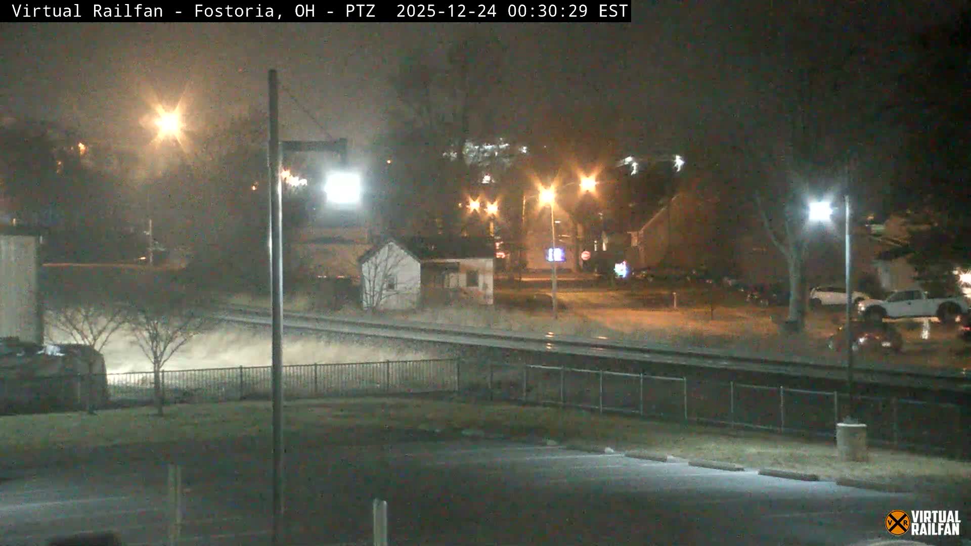 Fostoria Iron Triangle Railpark  & Railroad Crossing Live Cam -Fostoria , Seneca, Ohio, USA