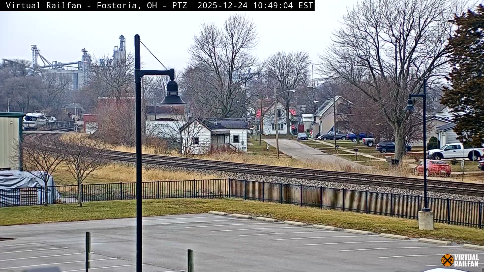 Fostoria Iron Triangle Railpark  & Railroad Crossing Live Cam -Fostoria , Seneca, Ohio, USA