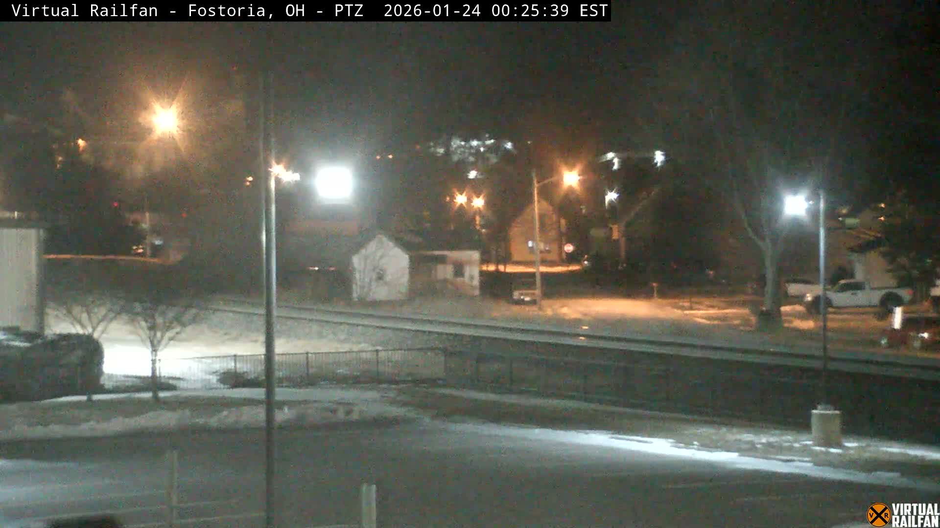 Fostoria Iron Triangle Railpark  & Railroad Crossing Live Cam -Fostoria , Seneca, Ohio, USA