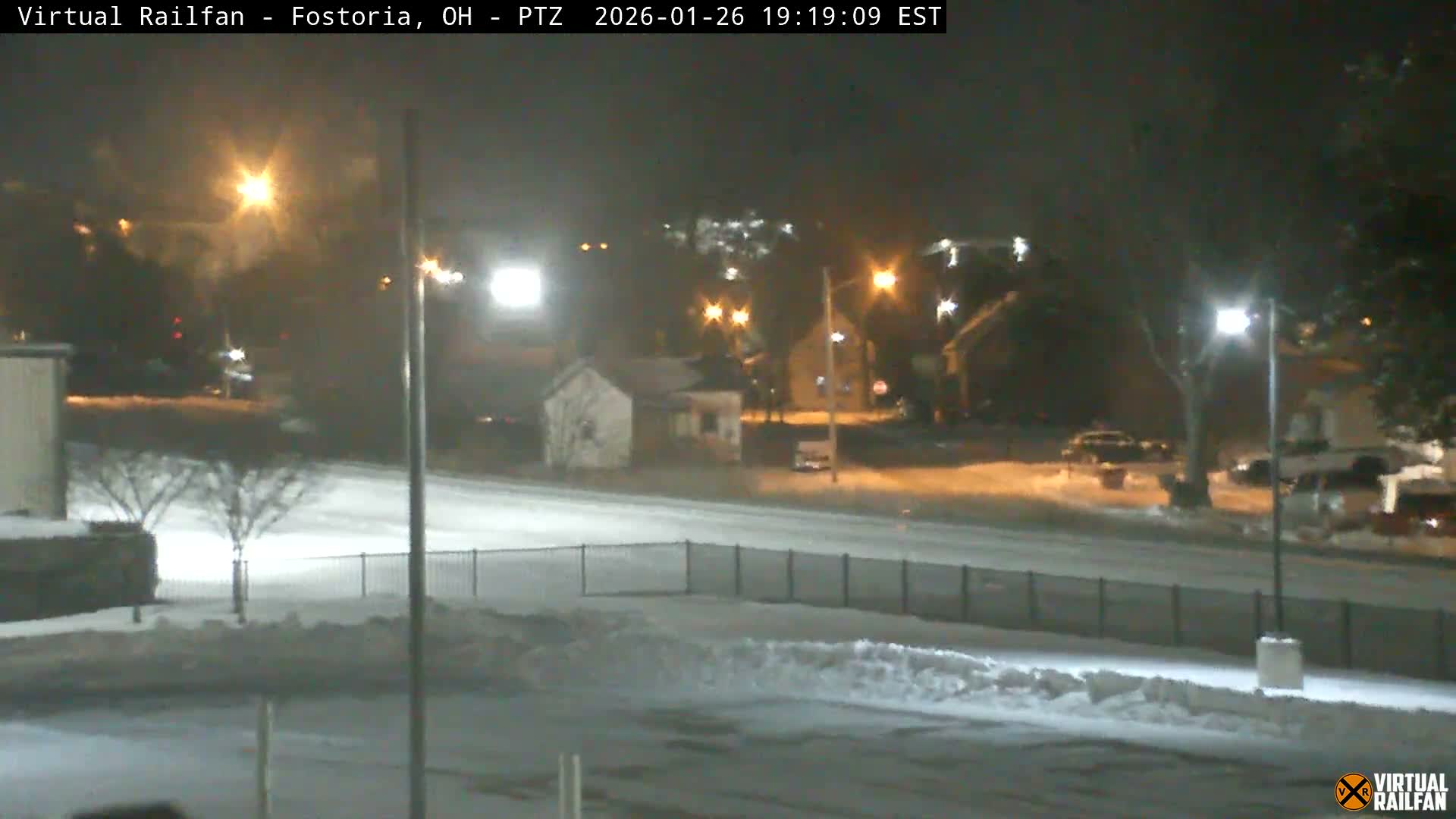 Fostoria Iron Triangle Railpark  & Railroad Crossing Live Cam -Fostoria , Seneca, Ohio, USA