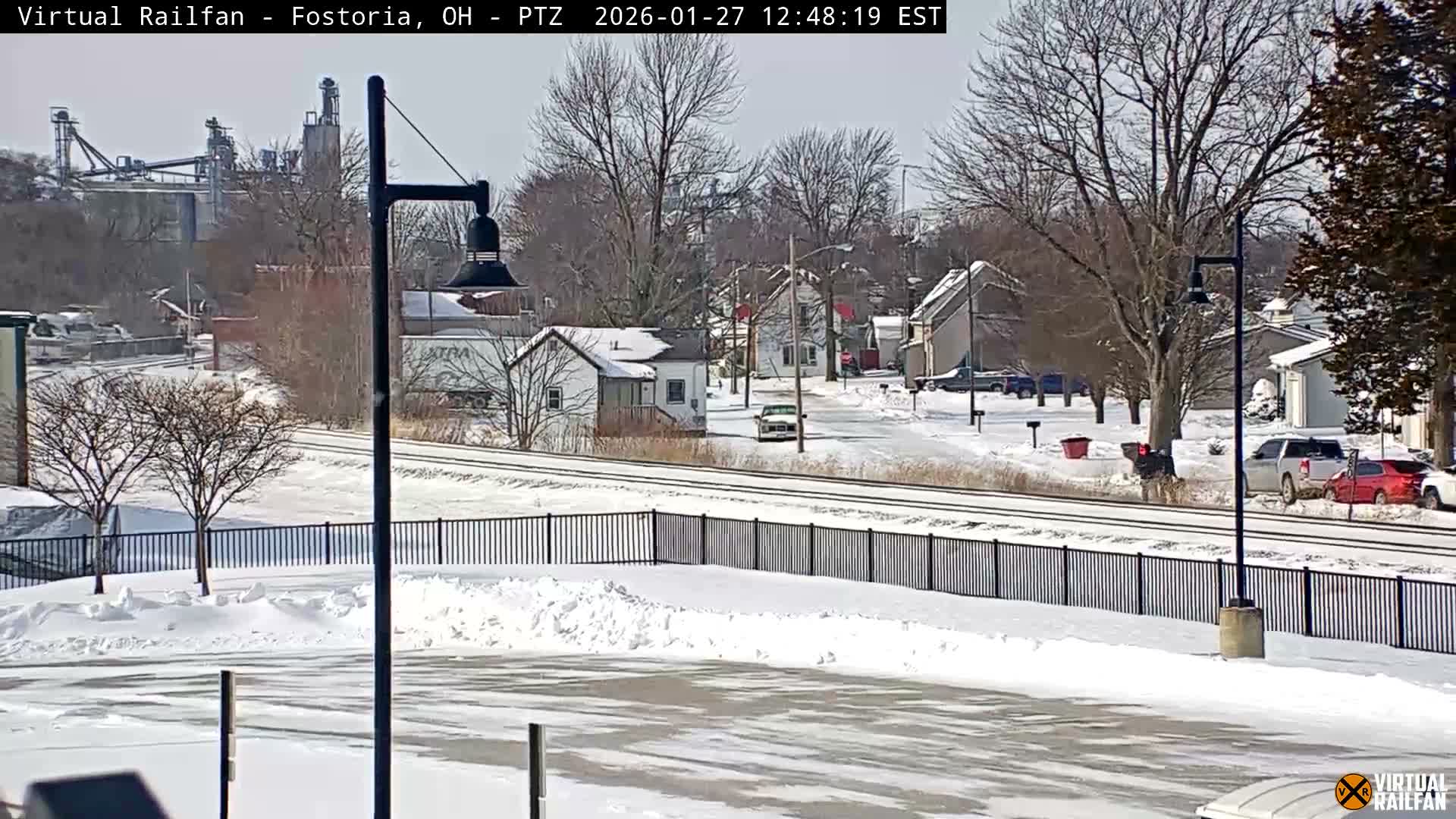Fostoria Iron Triangle Railpark  & Railroad Crossing Live Cam -Fostoria , Seneca, Ohio, USA