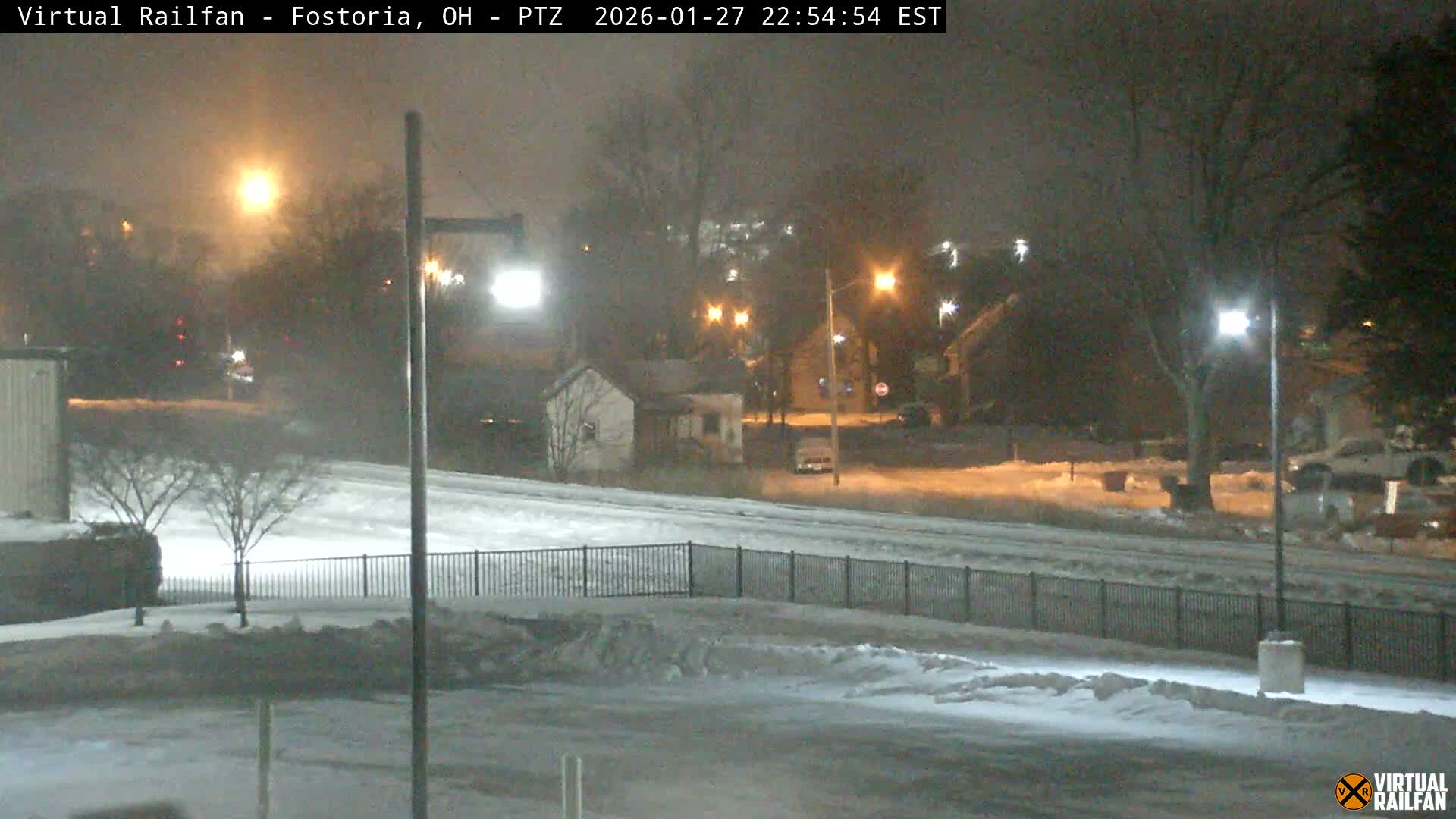 Fostoria Iron Triangle Railpark  & Railroad Crossing Live Cam -Fostoria , Seneca, Ohio, USA