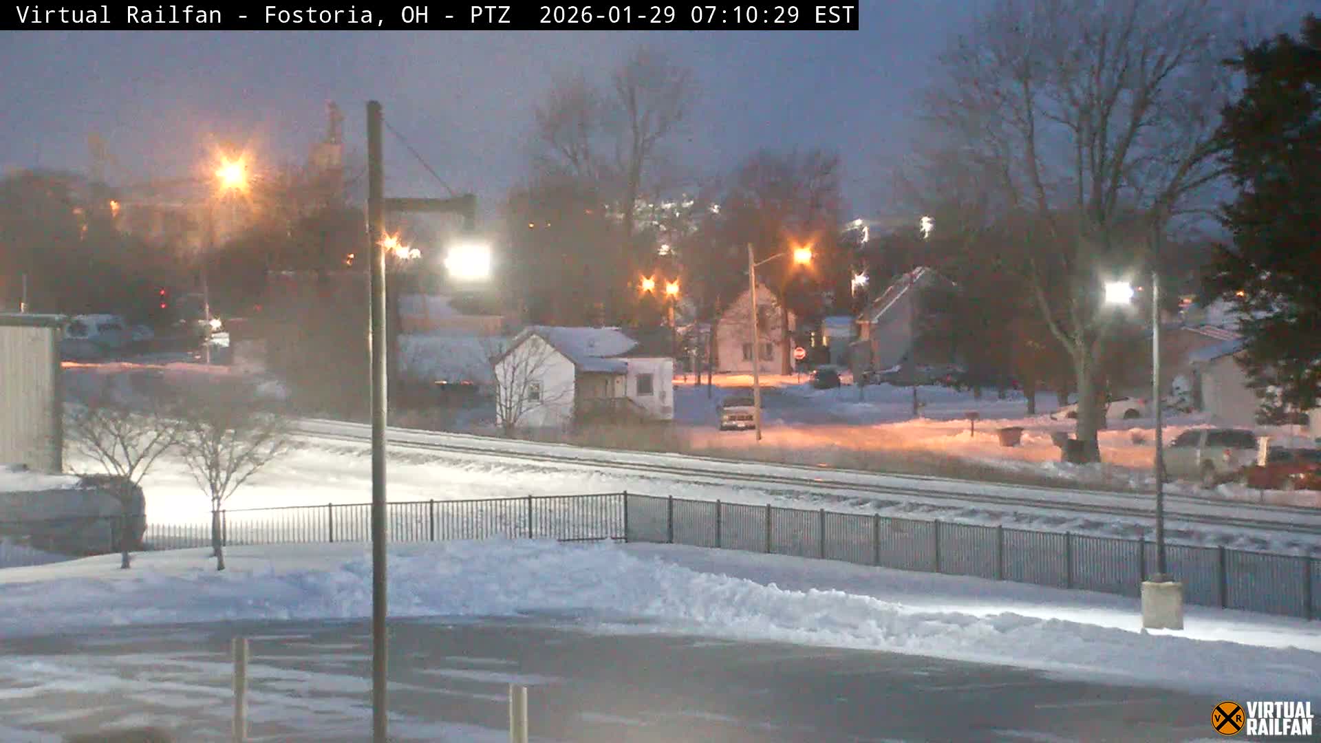 Fostoria Iron Triangle Railpark  & Railroad Crossing Live Cam -Fostoria , Seneca, Ohio, USA