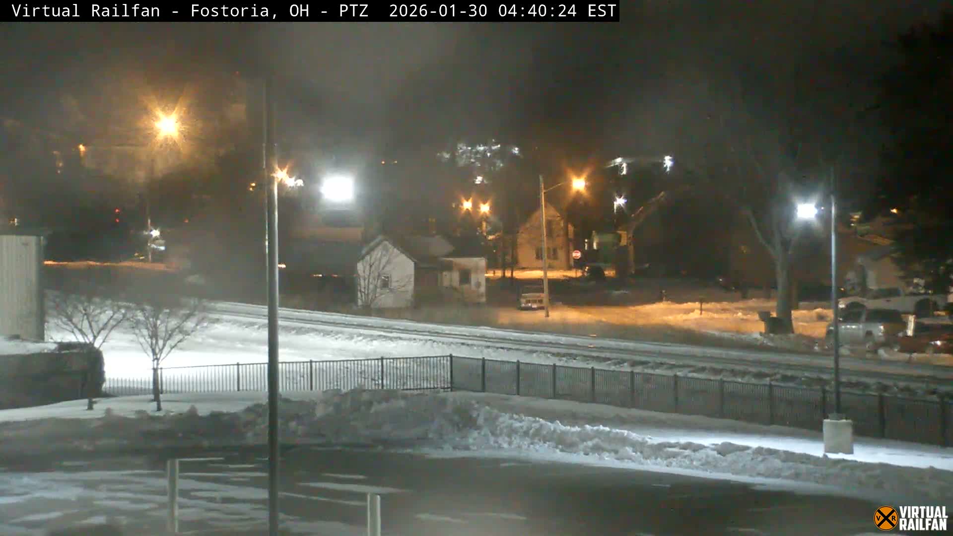 Fostoria Iron Triangle Railpark  & Railroad Crossing Live Cam -Fostoria , Seneca, Ohio, USA