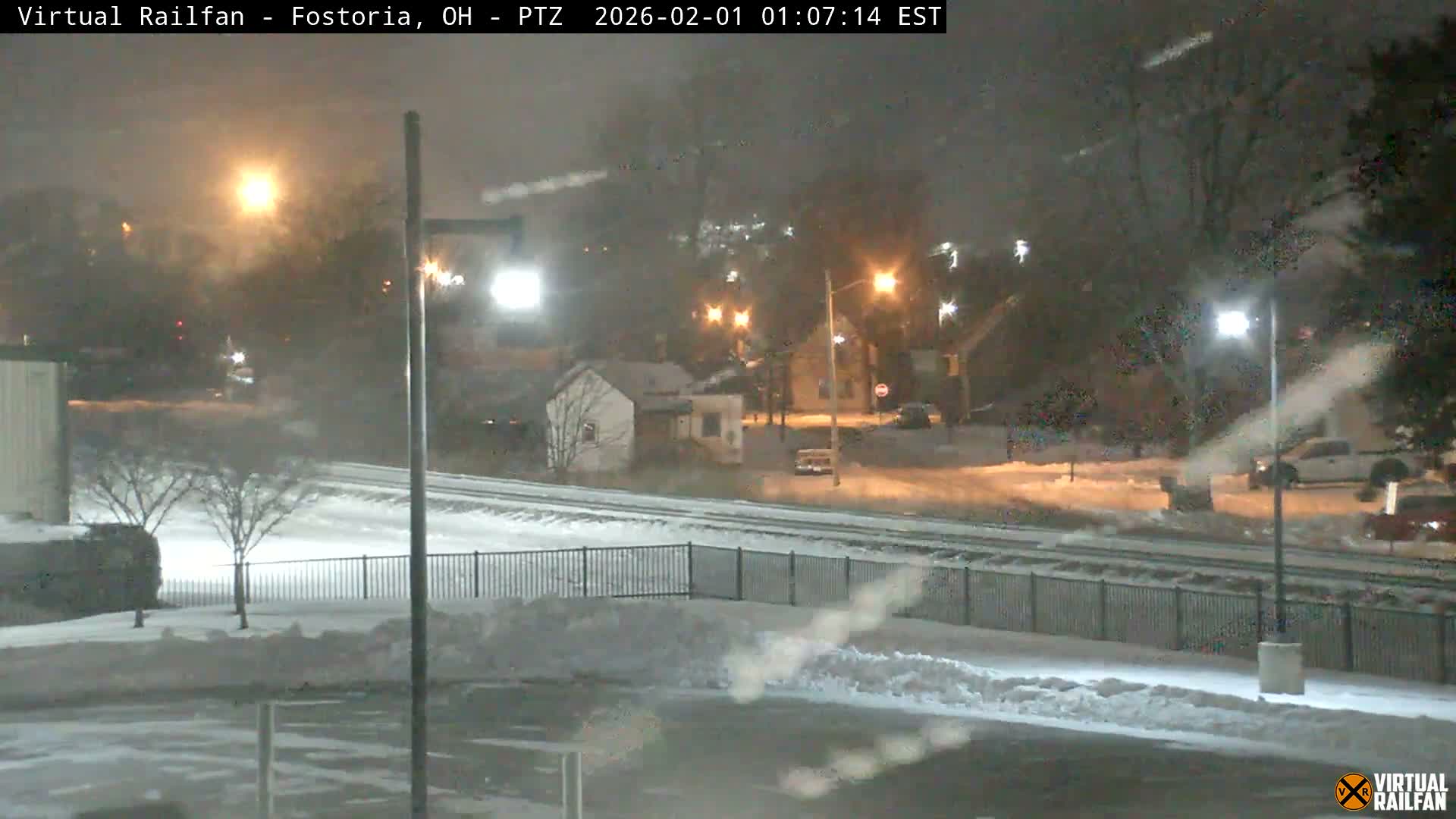 Fostoria Iron Triangle Railpark  & Railroad Crossing Live Cam -Fostoria , Seneca, Ohio, USA