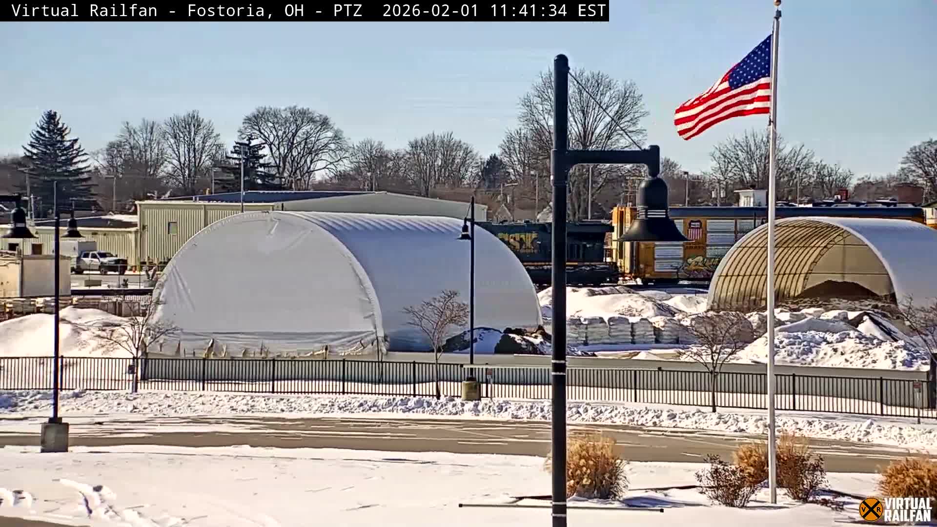 Fostoria Iron Triangle Railpark  & Railroad Crossing Live Cam -Fostoria , Seneca, Ohio, USA