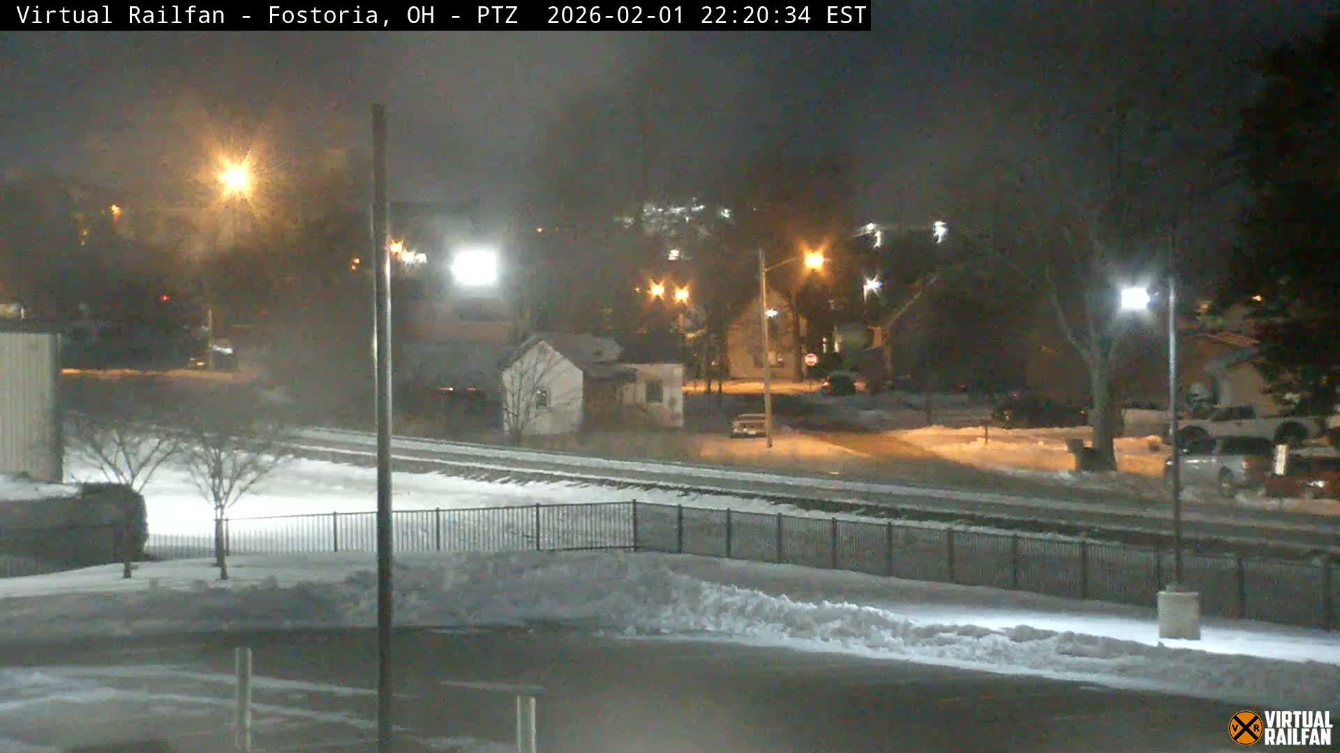 Fostoria Iron Triangle Railpark  & Railroad Crossing Live Cam -Fostoria , Seneca, Ohio, USA