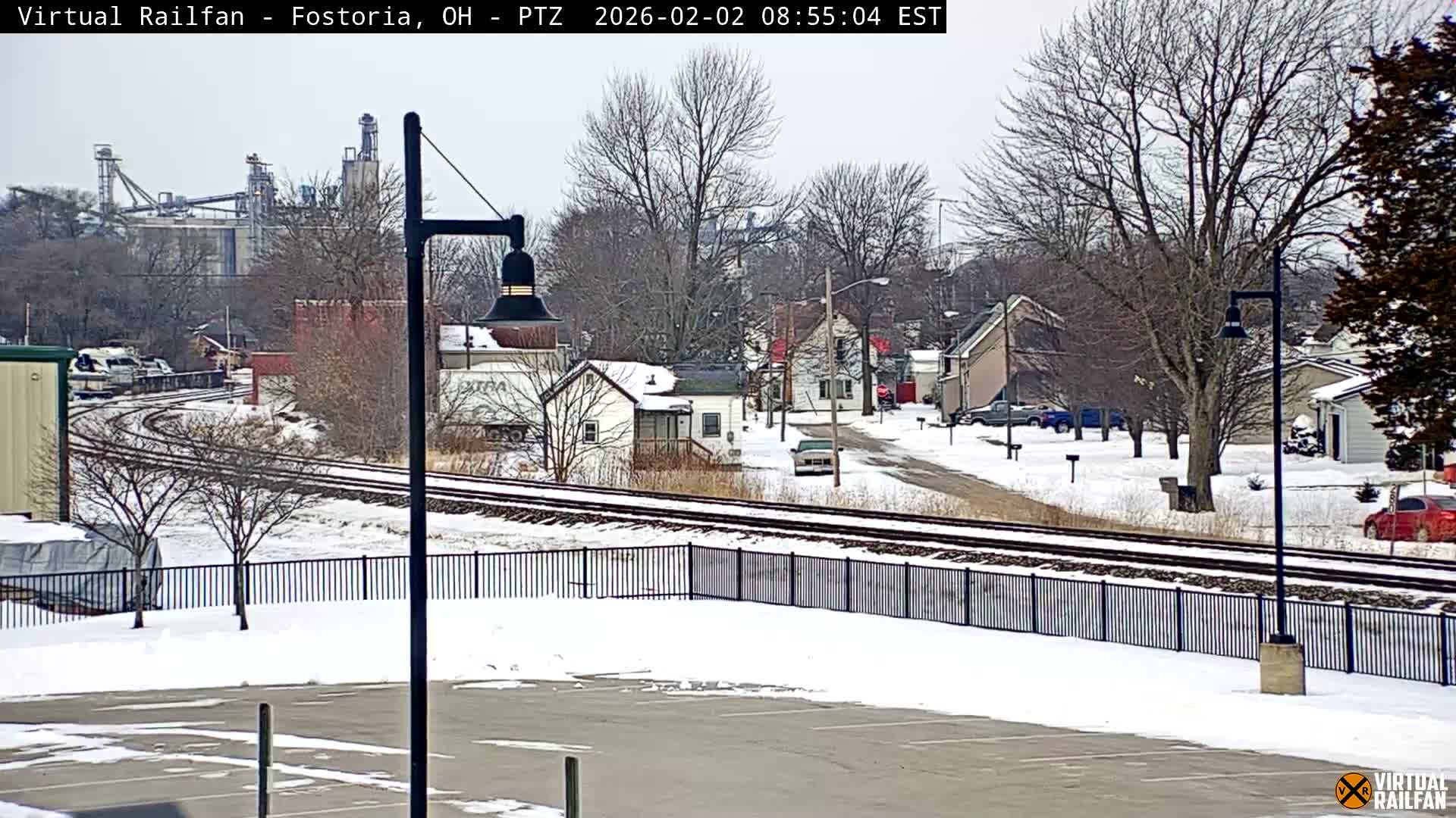 Fostoria Iron Triangle Railpark  & Railroad Crossing Live Cam -Fostoria , Seneca, Ohio, USA