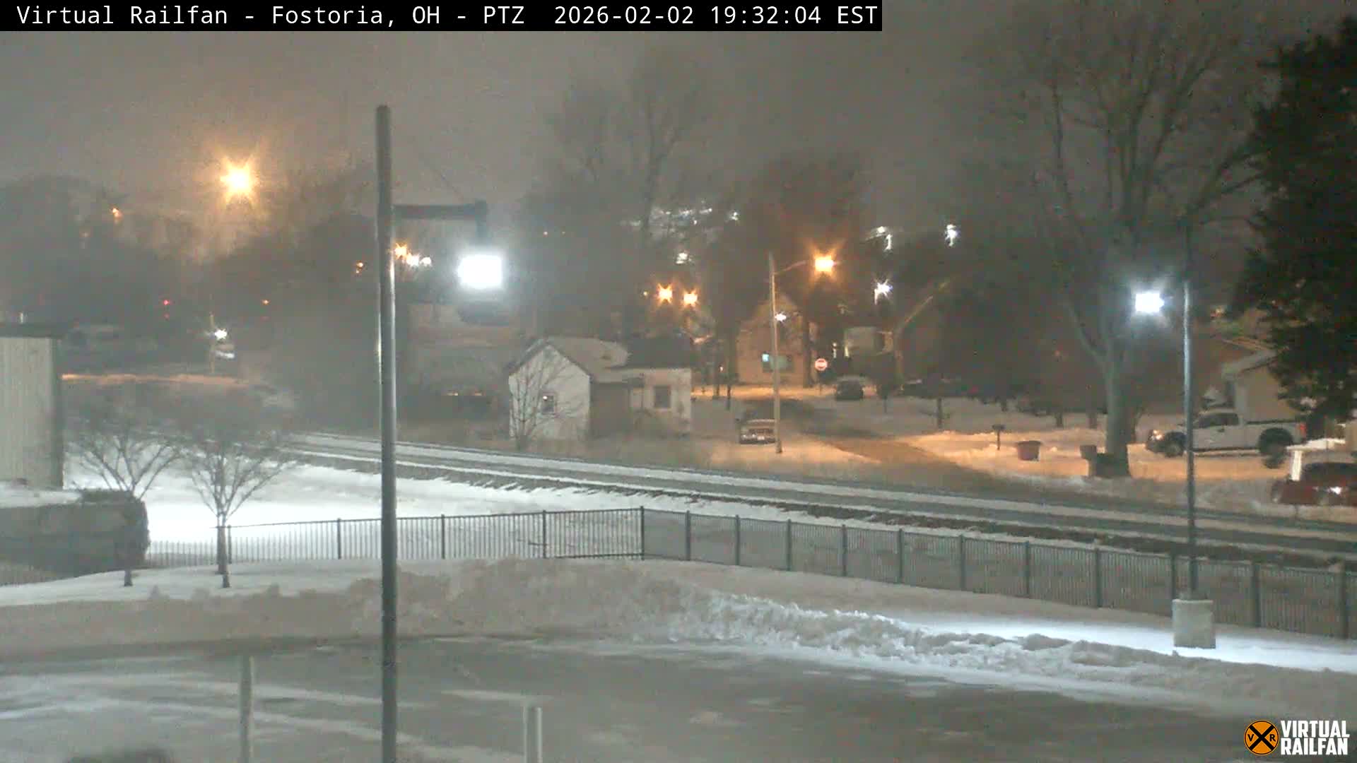 Fostoria Iron Triangle Railpark  & Railroad Crossing Live Cam -Fostoria , Seneca, Ohio, USA