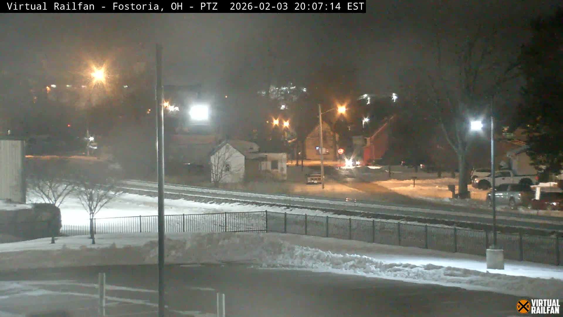 Fostoria Iron Triangle Railpark  & Railroad Crossing Live Cam -Fostoria , Seneca, Ohio, USA