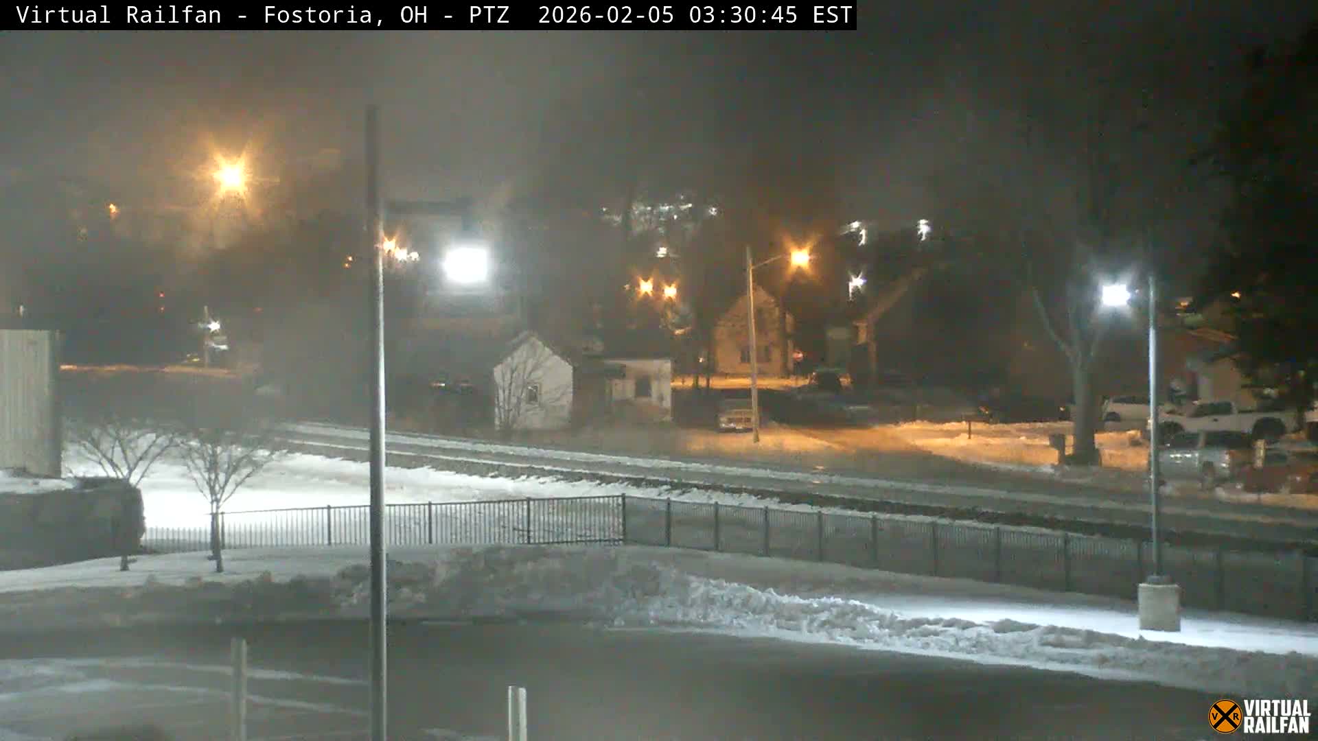 Fostoria Iron Triangle Railpark  & Railroad Crossing Live Cam -Fostoria , Seneca, Ohio, USA