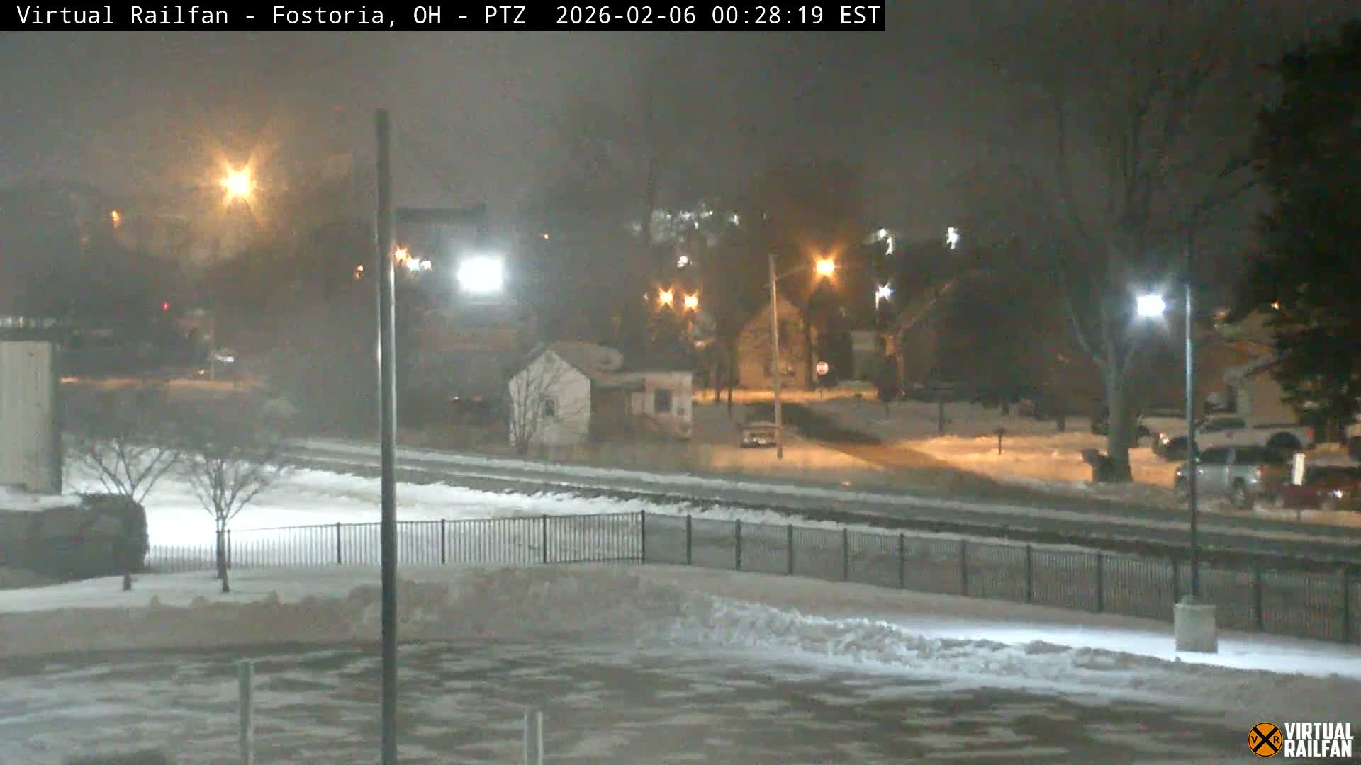 Fostoria Iron Triangle Railpark  & Railroad Crossing Live Cam -Fostoria , Seneca, Ohio, USA