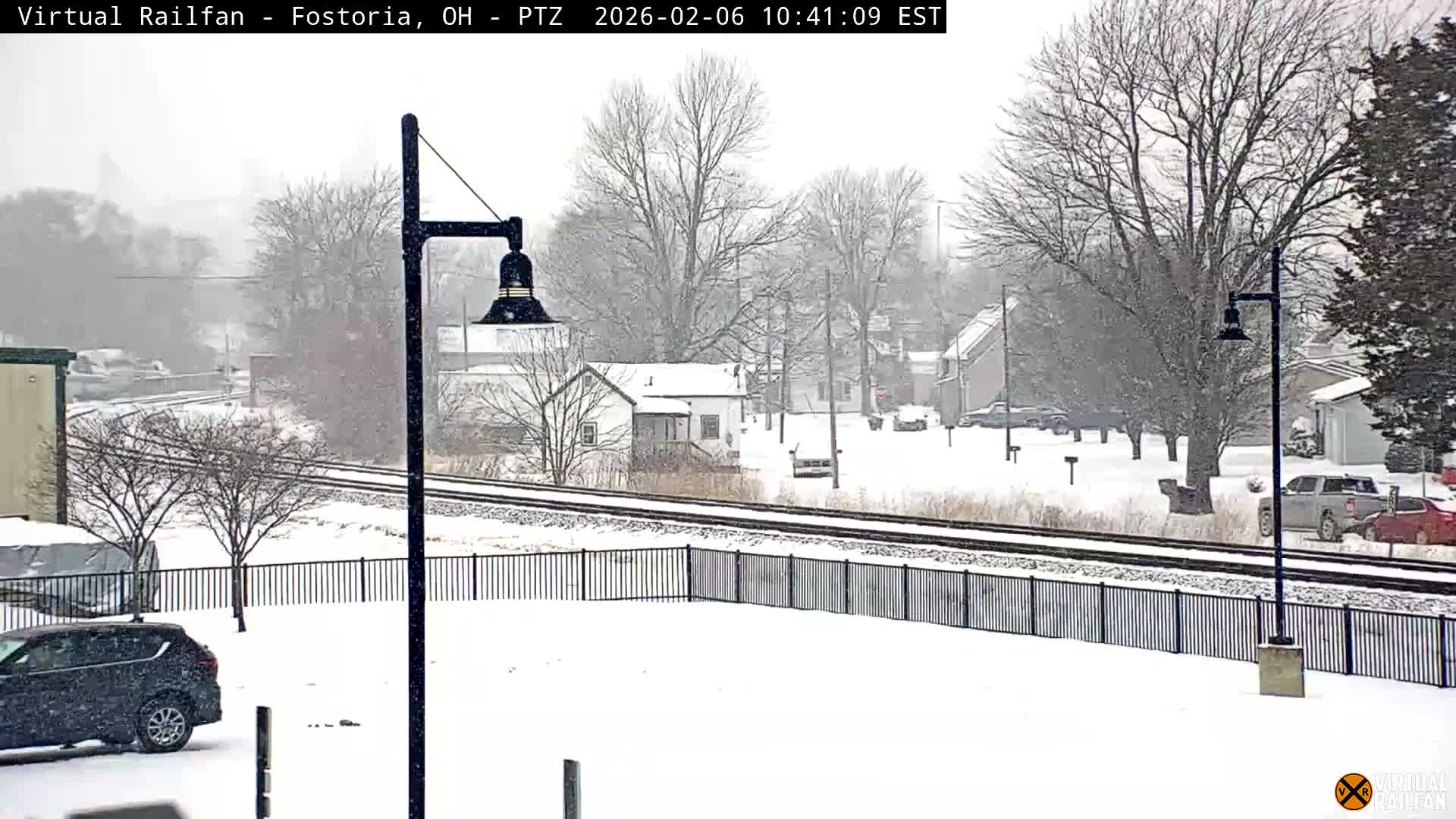 Fostoria Iron Triangle Railpark  & Railroad Crossing Live Cam -Fostoria , Seneca, Ohio, USA