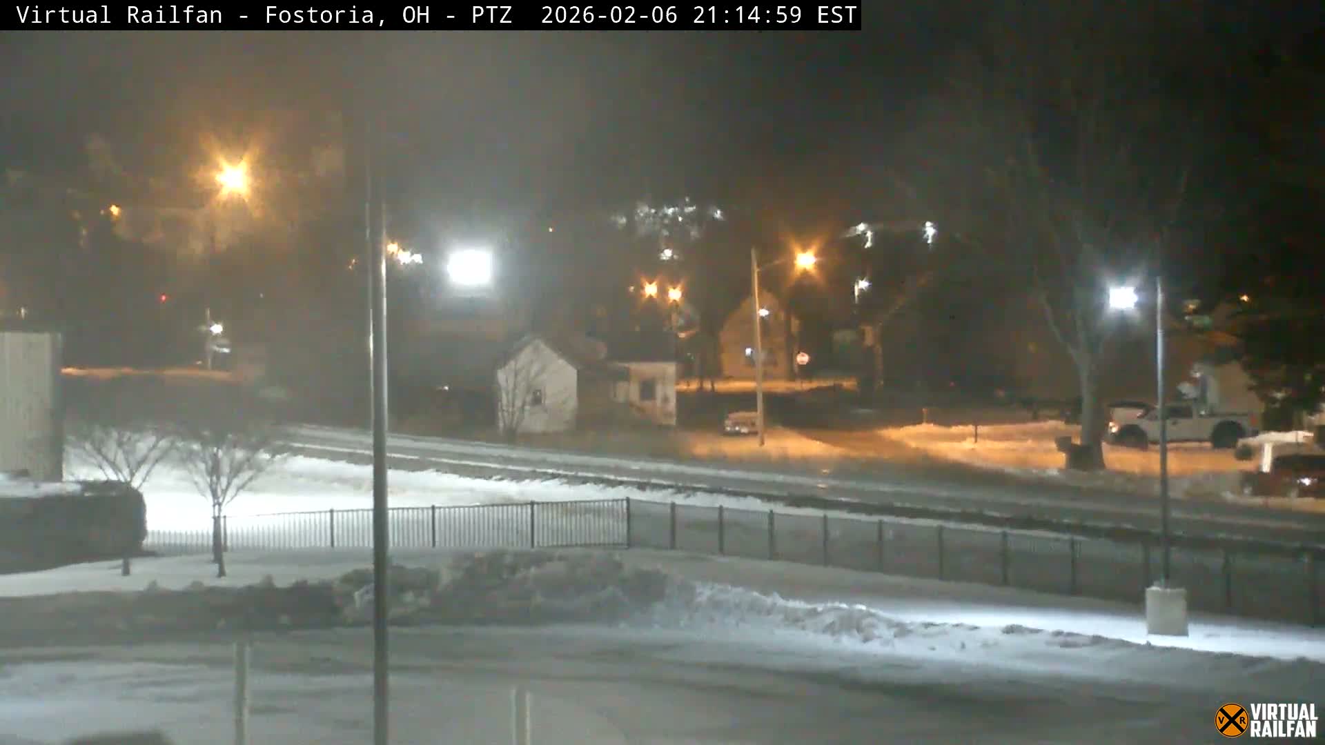 Fostoria Iron Triangle Railpark  & Railroad Crossing Live Cam -Fostoria , Seneca, Ohio, USA