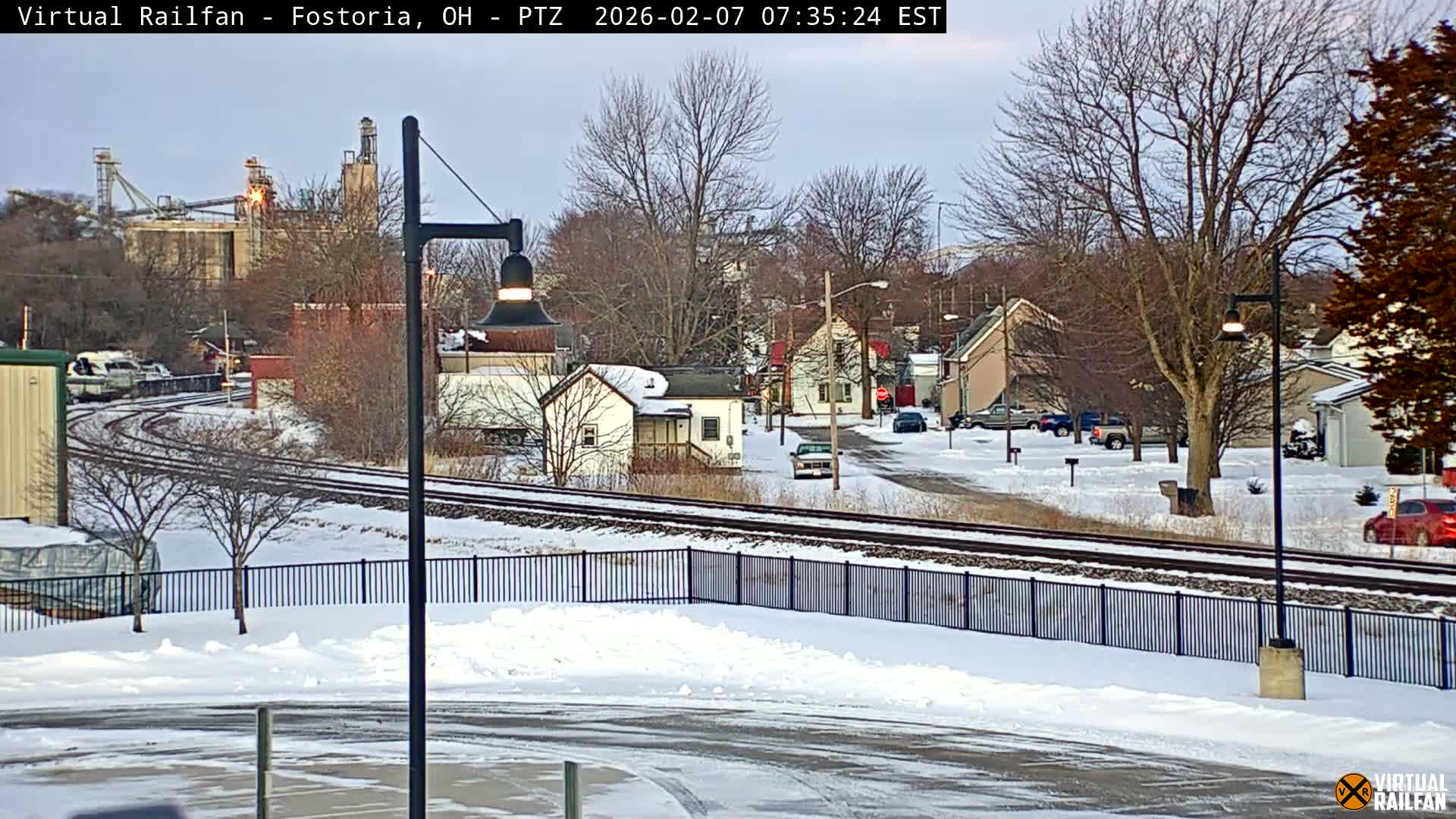 Fostoria Iron Triangle Railpark  & Railroad Crossing Live Cam -Fostoria , Seneca, Ohio, USA