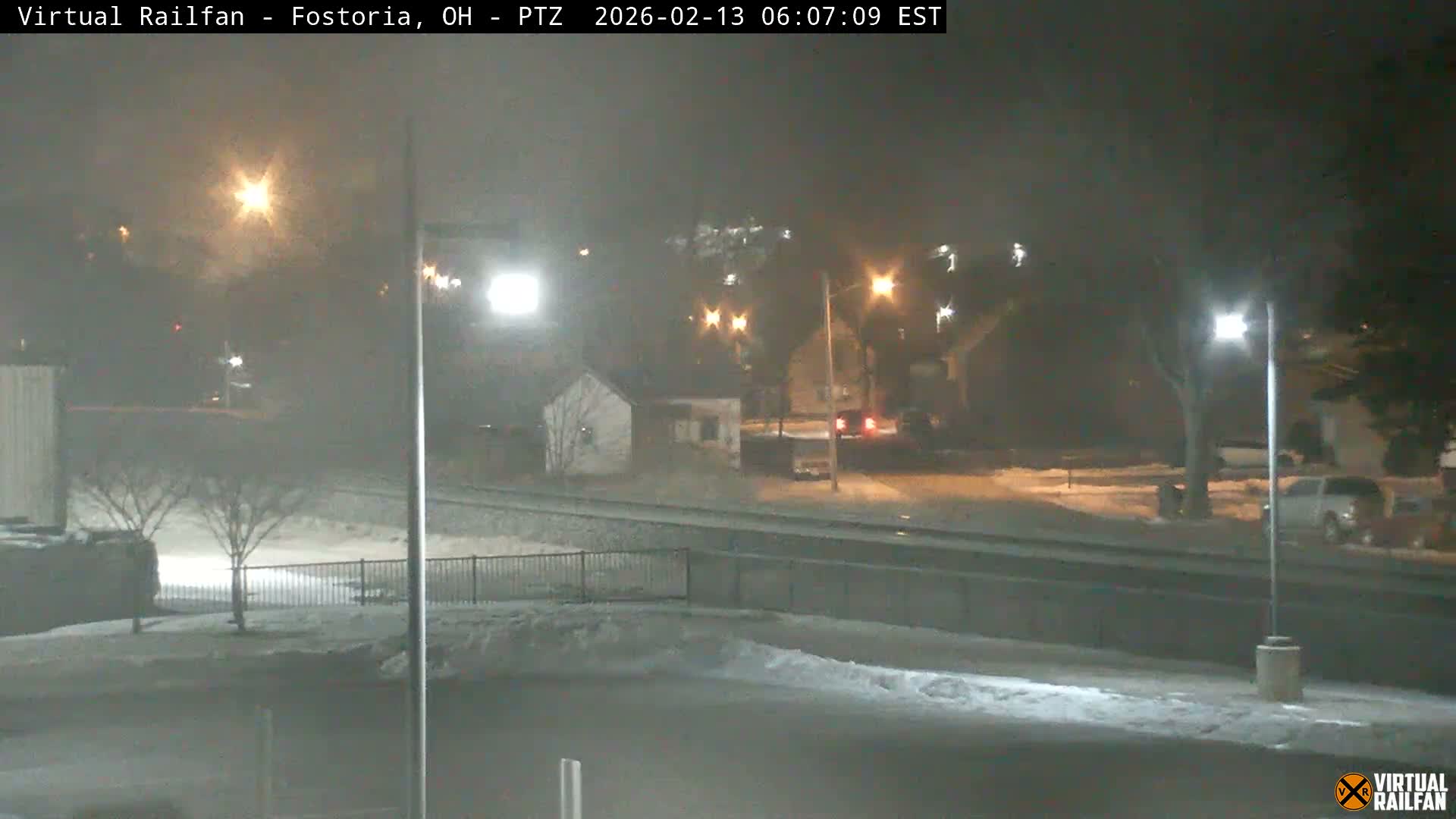 Fostoria Iron Triangle Railpark  & Railroad Crossing Live Cam -Fostoria , Seneca, Ohio, USA