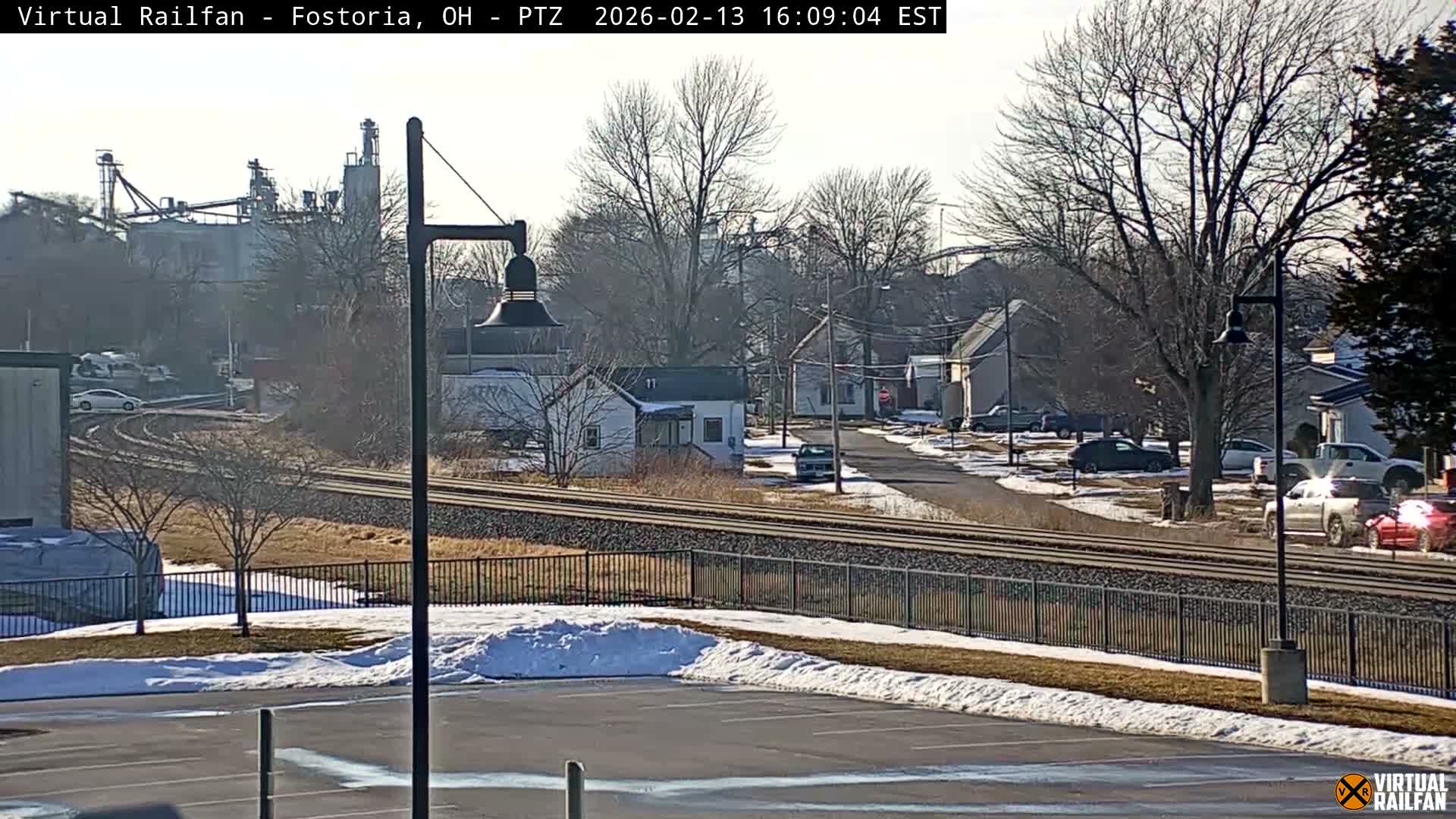 Fostoria Iron Triangle Railpark  & Railroad Crossing Live Cam -Fostoria , Seneca, Ohio, USA