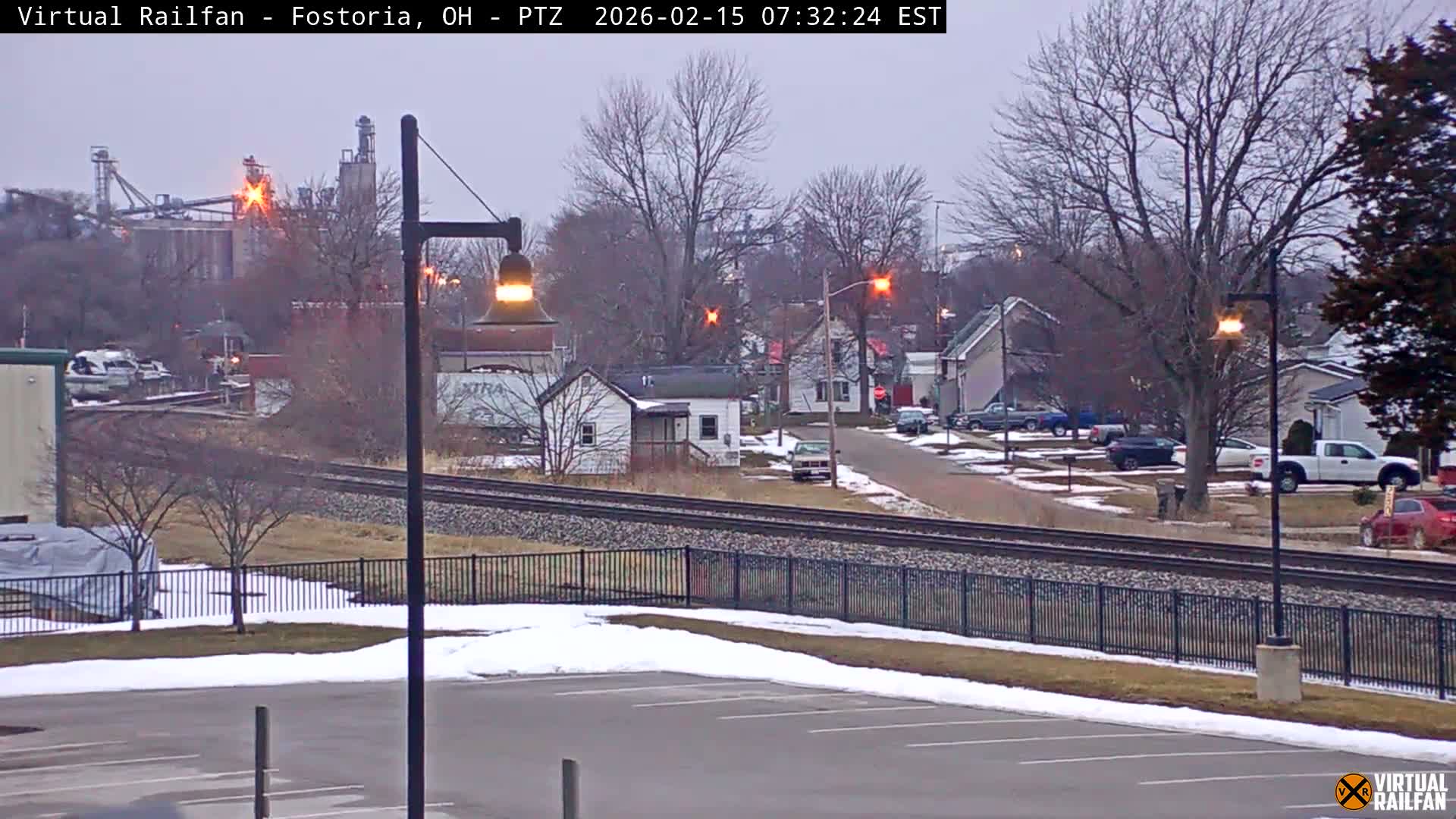 Fostoria Iron Triangle Railpark  & Railroad Crossing Live Cam -Fostoria , Seneca, Ohio, USA