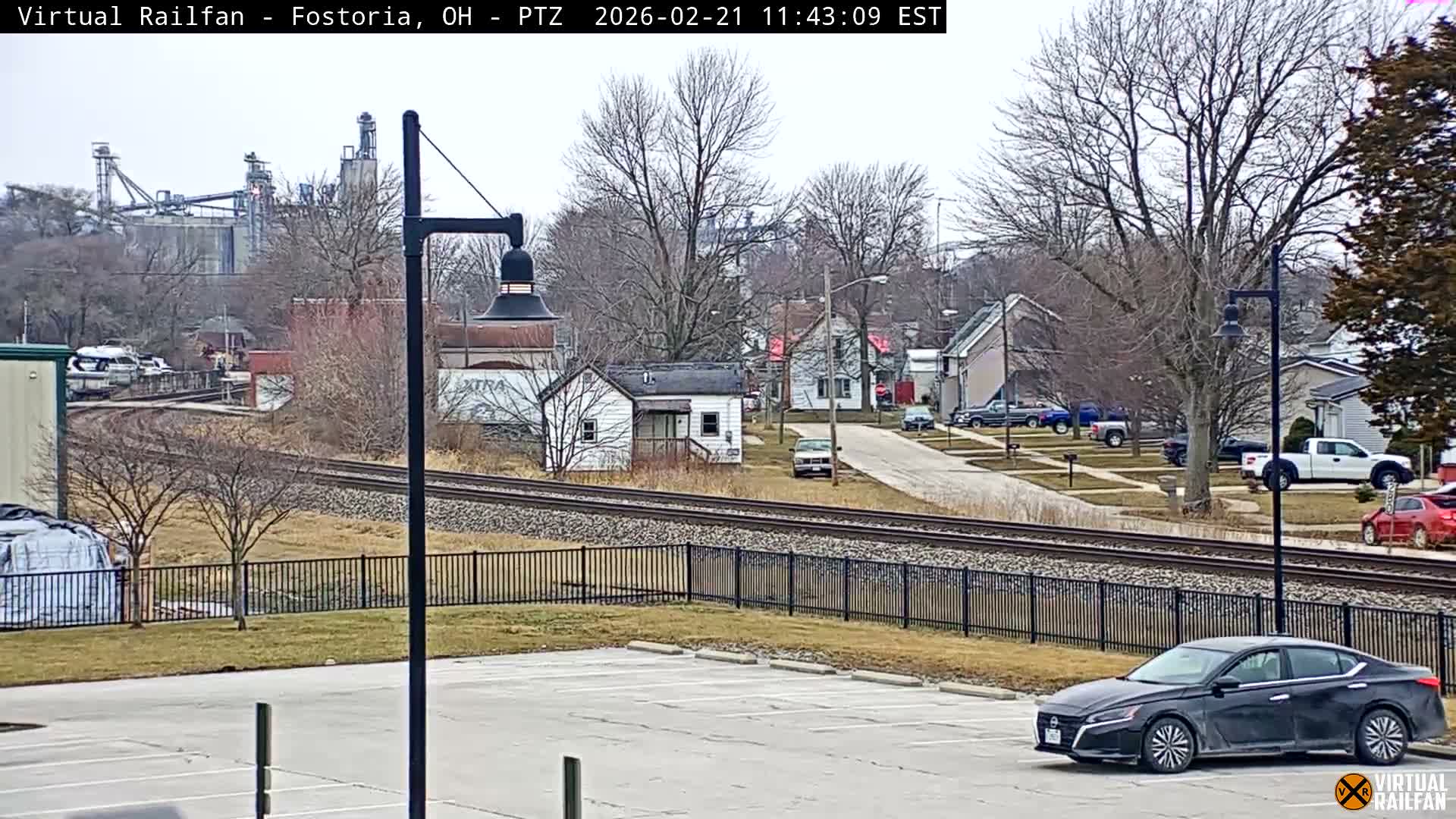 Fostoria Iron Triangle Railpark  & Railroad Crossing Live Cam -Fostoria , Seneca, Ohio, USA