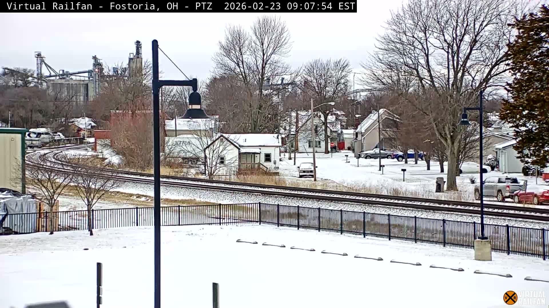 Fostoria Iron Triangle Railpark  & Railroad Crossing Live Cam -Fostoria , Seneca, Ohio, USA
